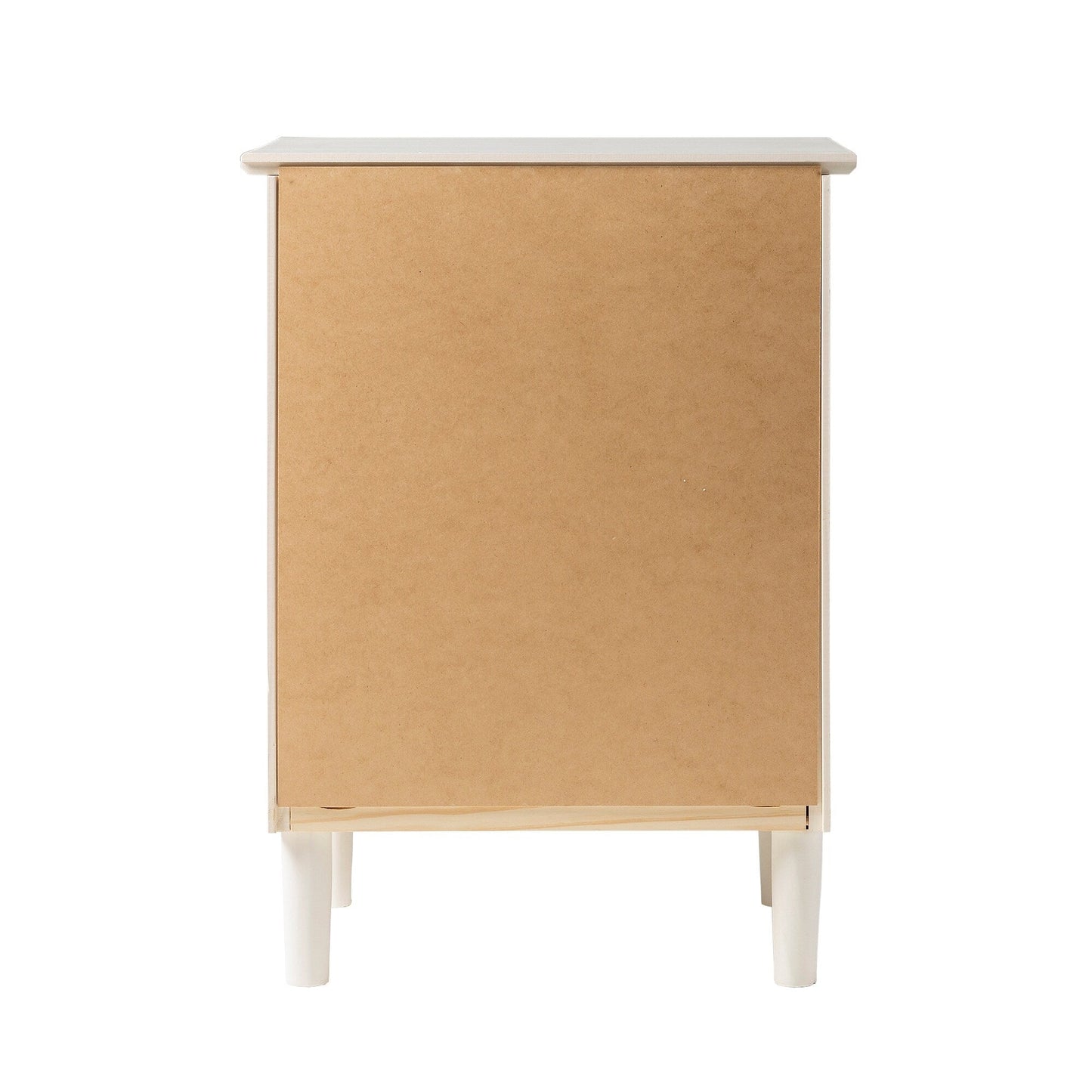 Table de chevet Walker Edison Bullrushes à 1 tiroir en bois massif (lot de 2)