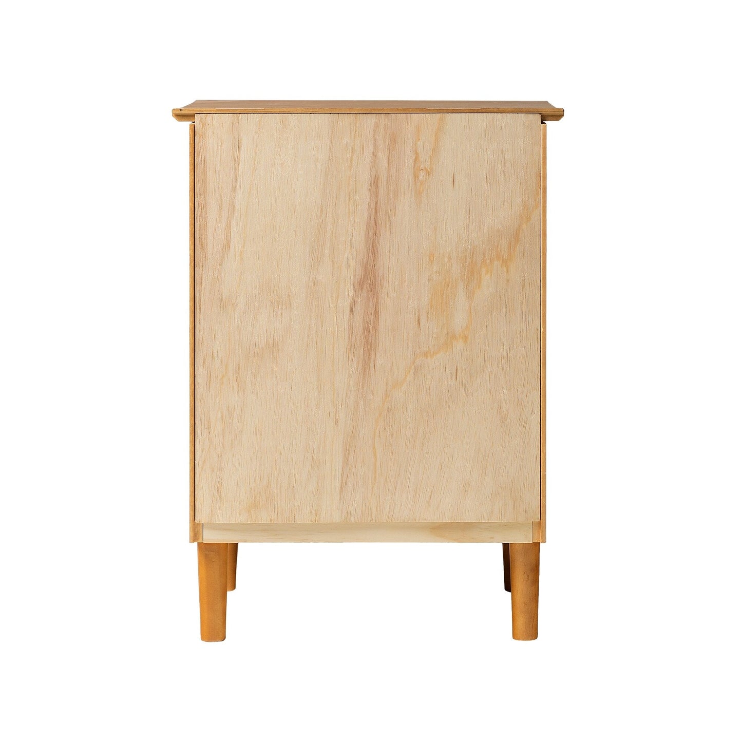 Table de chevet Walker Edison Bullrushes à 1 tiroir en bois massif (lot de 2)
