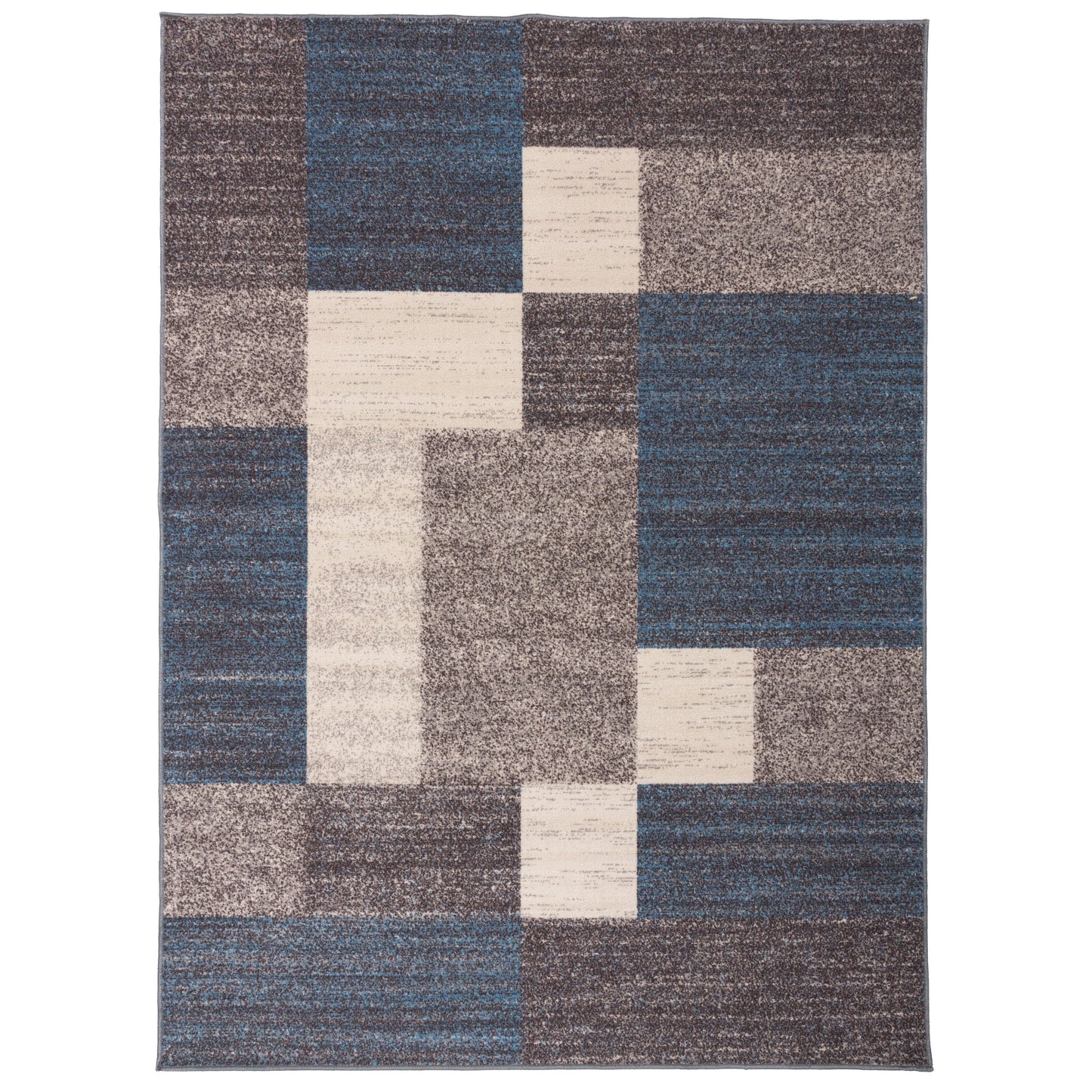 Tapis antidérapant au design moderne de boîtes de la World Rug Gallery