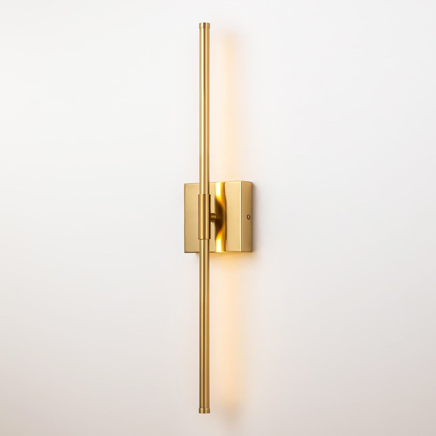Applique murale de salle de bain à 1 lumière, linéaire et moderne, à intensité variable, à DEL intégrée, de 23,6 po