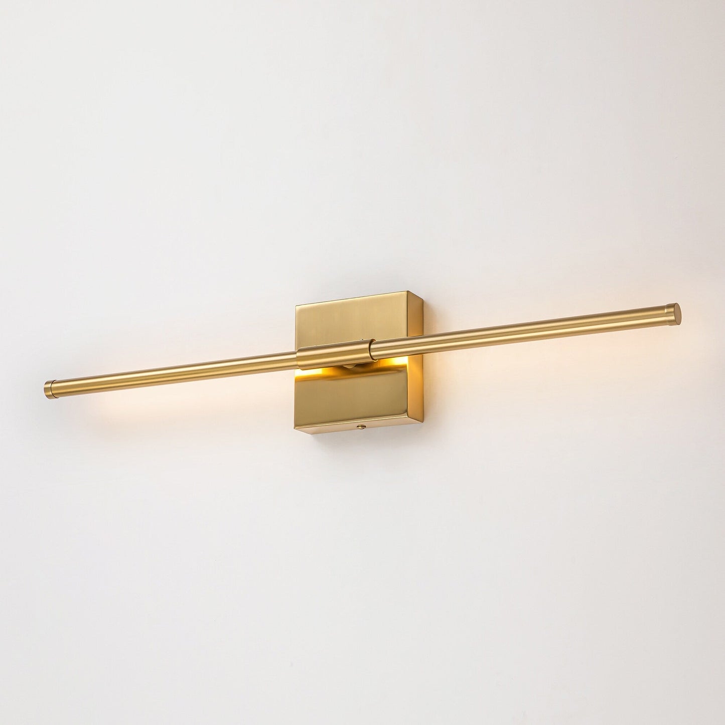 Applique murale de salle de bain à 1 lumière, linéaire et moderne, à intensité variable, à DEL intégrée, de 23,6 po