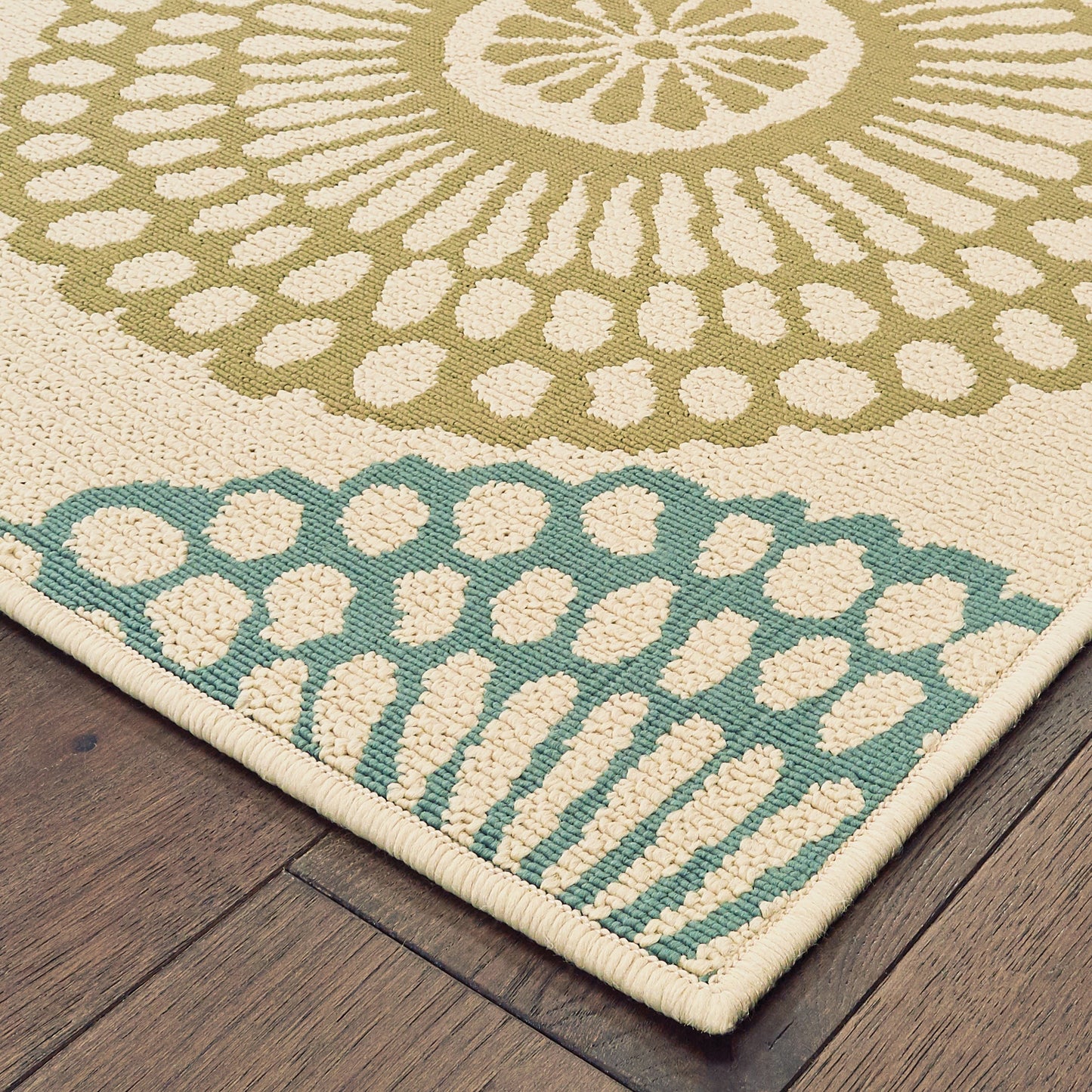 Tapis d'intérieur et d'extérieur multicolore Vista Home Malta Medallions