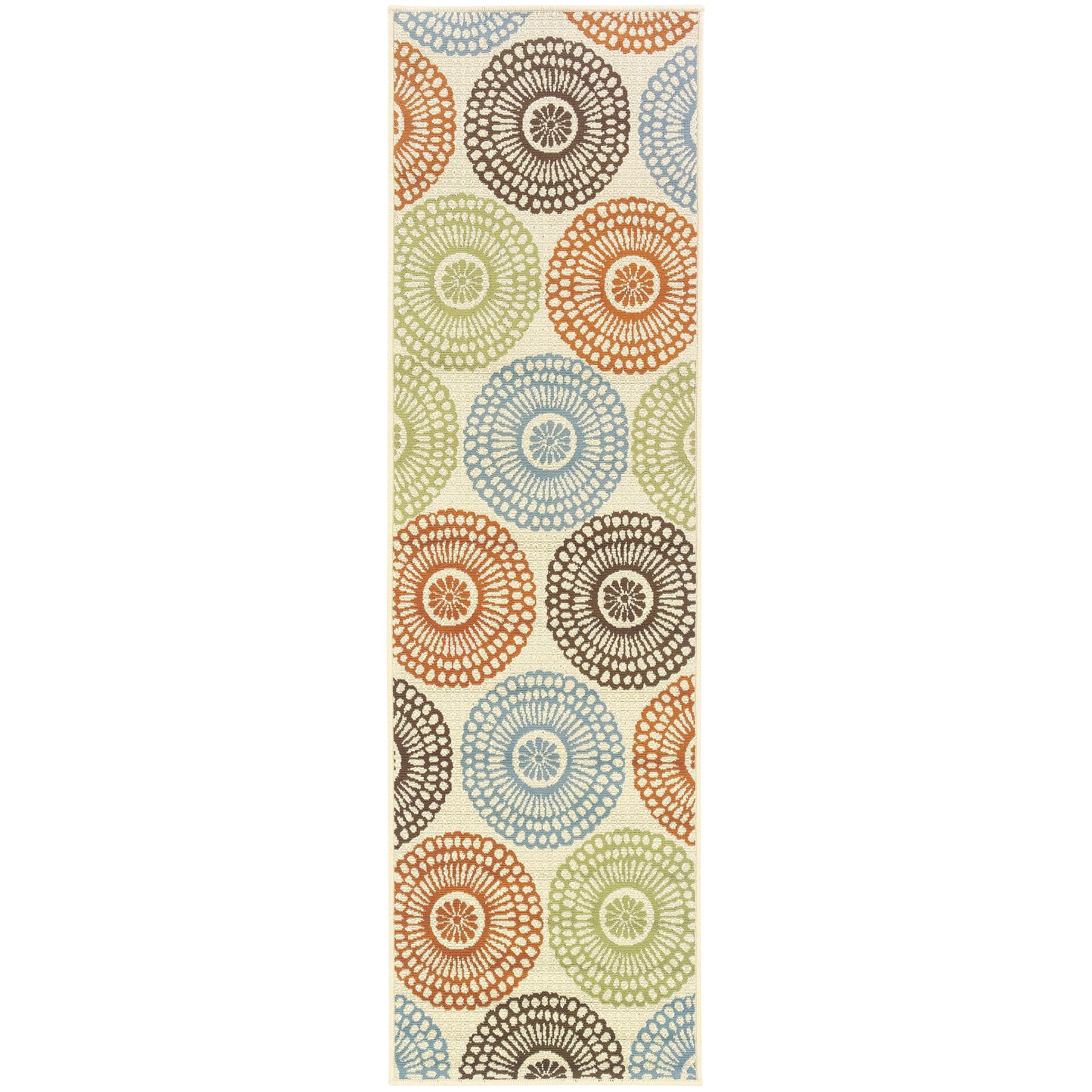Tapis d'intérieur et d'extérieur multicolore Vista Home Malta Medallions