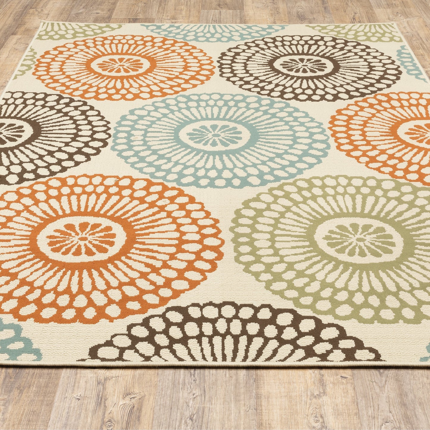 Tapis d'intérieur et d'extérieur multicolore Vista Home Malta Medallions