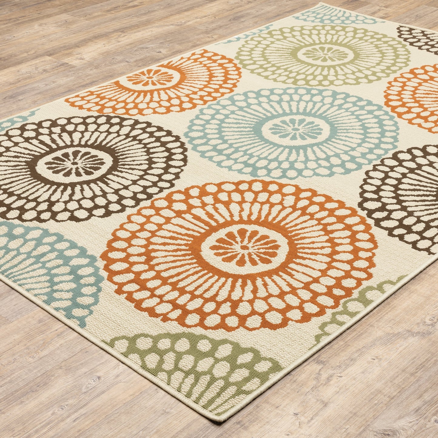 Tapis d'intérieur et d'extérieur multicolore Vista Home Malta Medallions