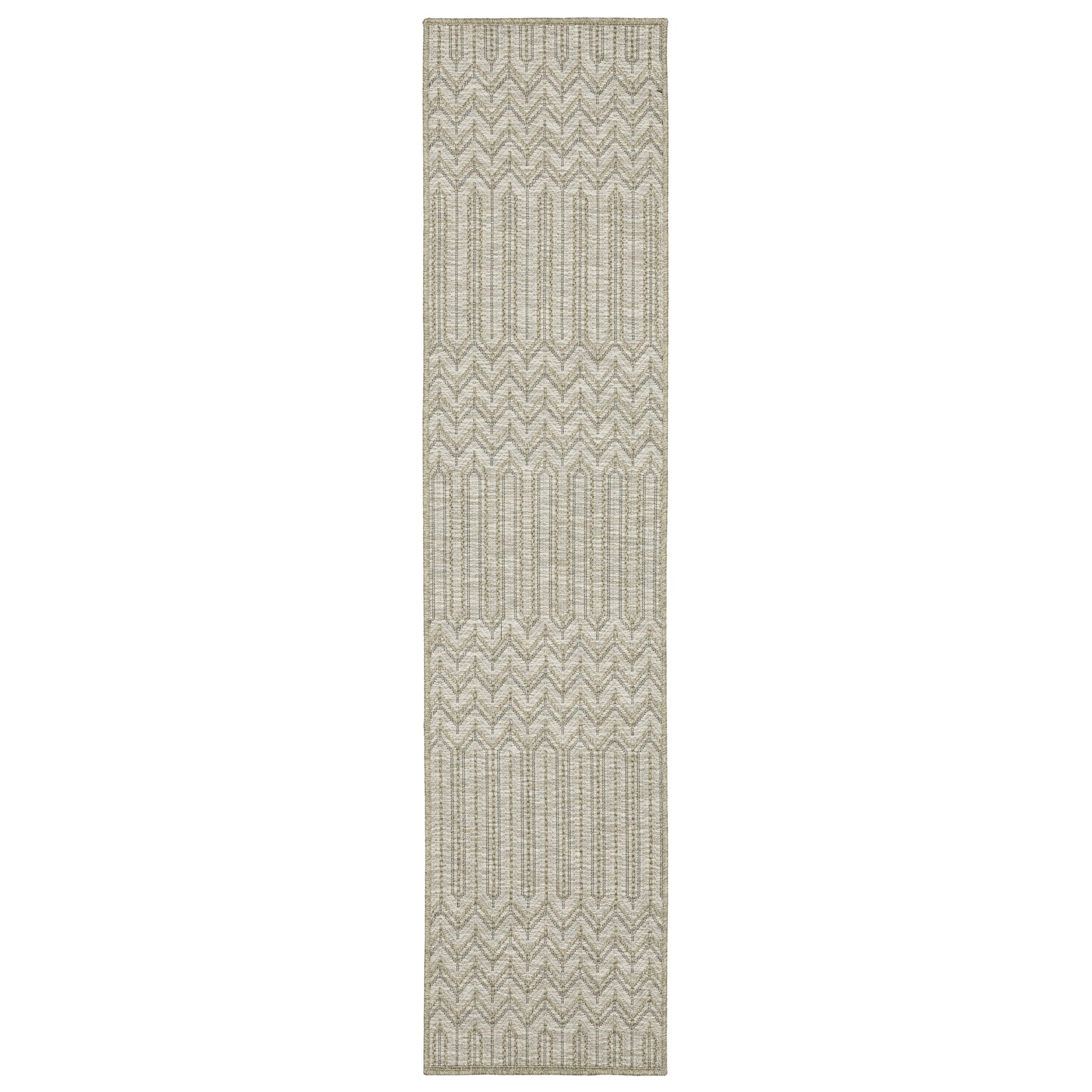 Vista Home Tangelo Geometric Tan/ Black Ultimate Performance Area Rug