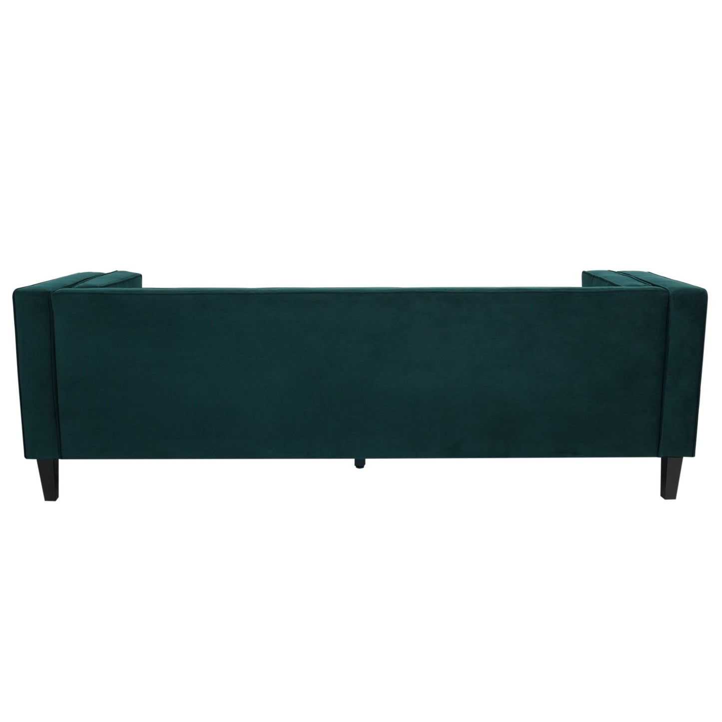Velvet Button Tufted 3-seater Sofa with Hardwood Frame