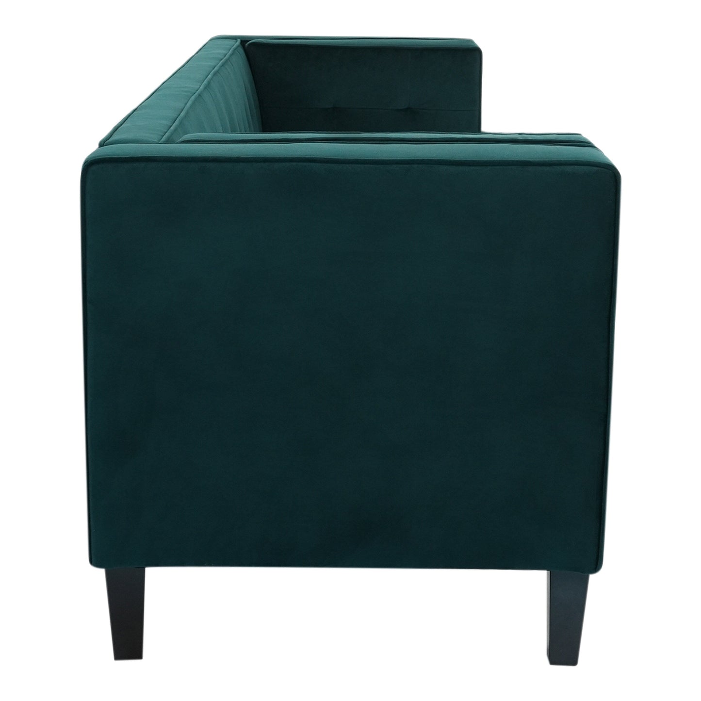 Velvet Button Tufted 3-seater Sofa with Hardwood Frame