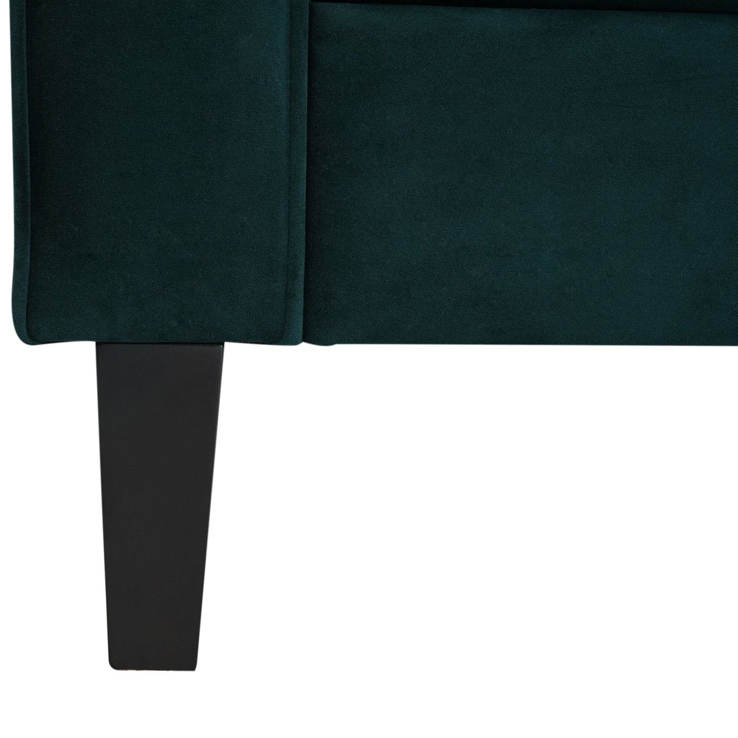 Velvet Button Tufted 3-seater Sofa with Hardwood Frame