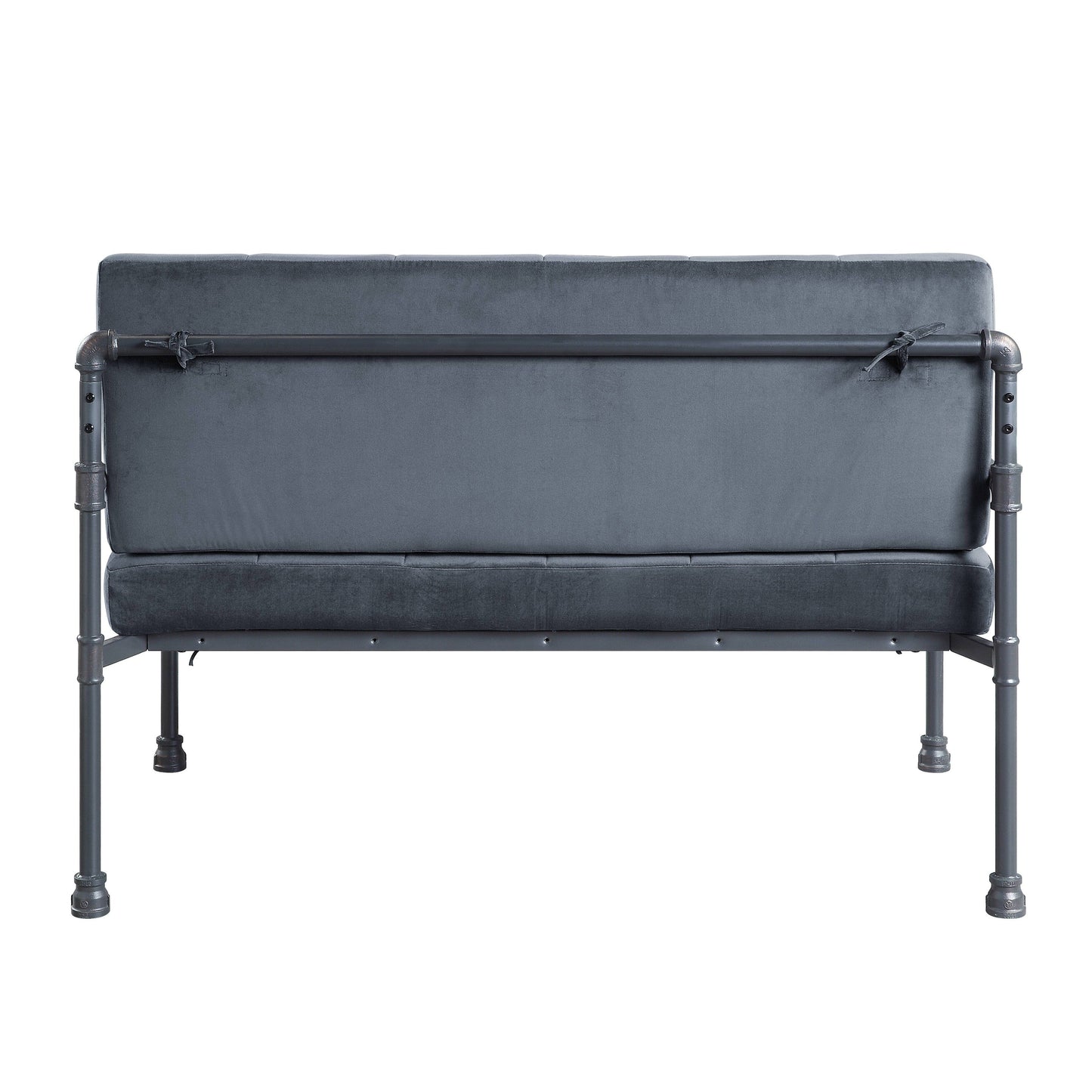 Velvet Button Tufted Loveseat Sofa with Memory Foam Seat Cushion