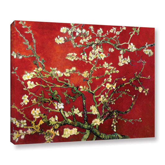 Toile « Amandier en fleurs rouges » de Vincent van Gogh