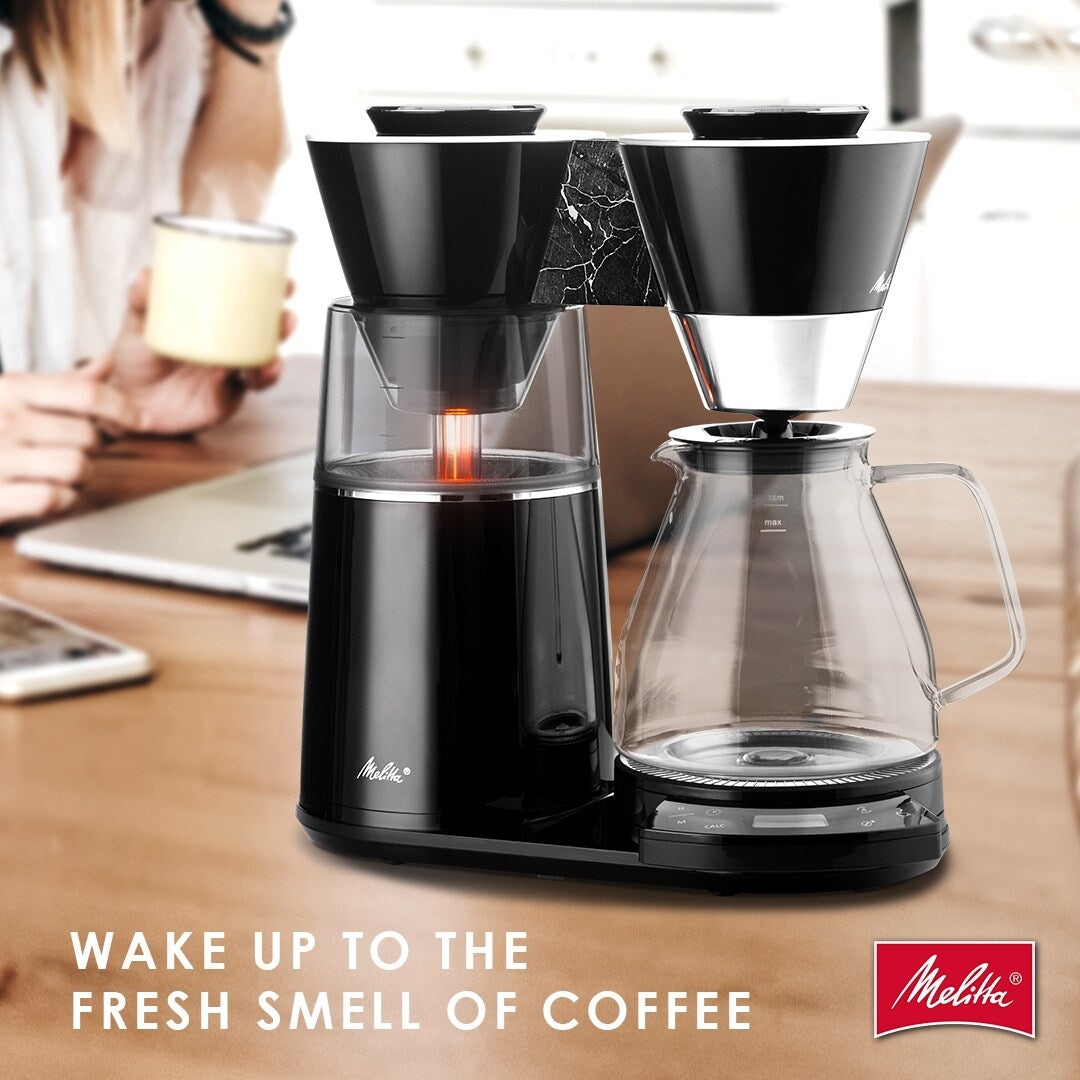 Cafetière filtre Vision 12 tasses Luxe avec tableau de bord rotatif