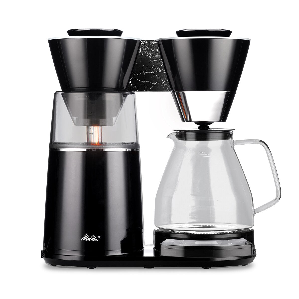 Cafetière filtre Vision 12 tasses Luxe avec tableau de bord rotatif