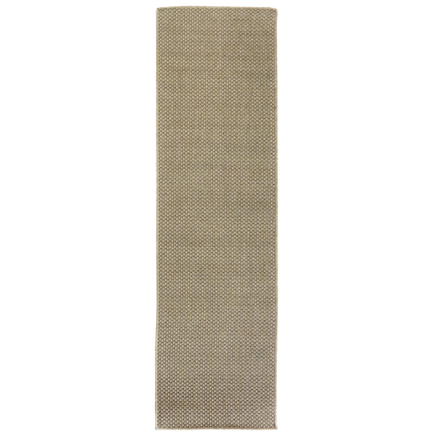 Tapis d'intérieur et d'extérieur en tissage panier ton sur ton Vista Home Kauai.