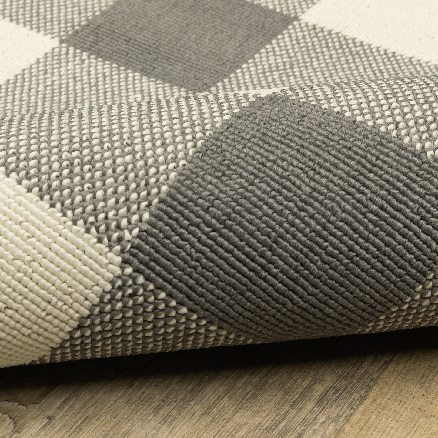 Tapis d'intérieur/extérieur à carreaux vichy de Vista Home Malta