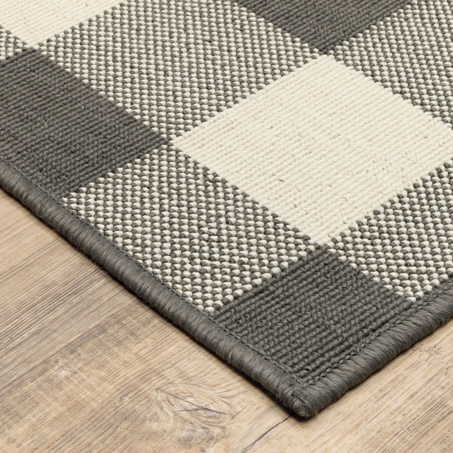 Tapis d'intérieur/extérieur à carreaux vichy de Vista Home Malta