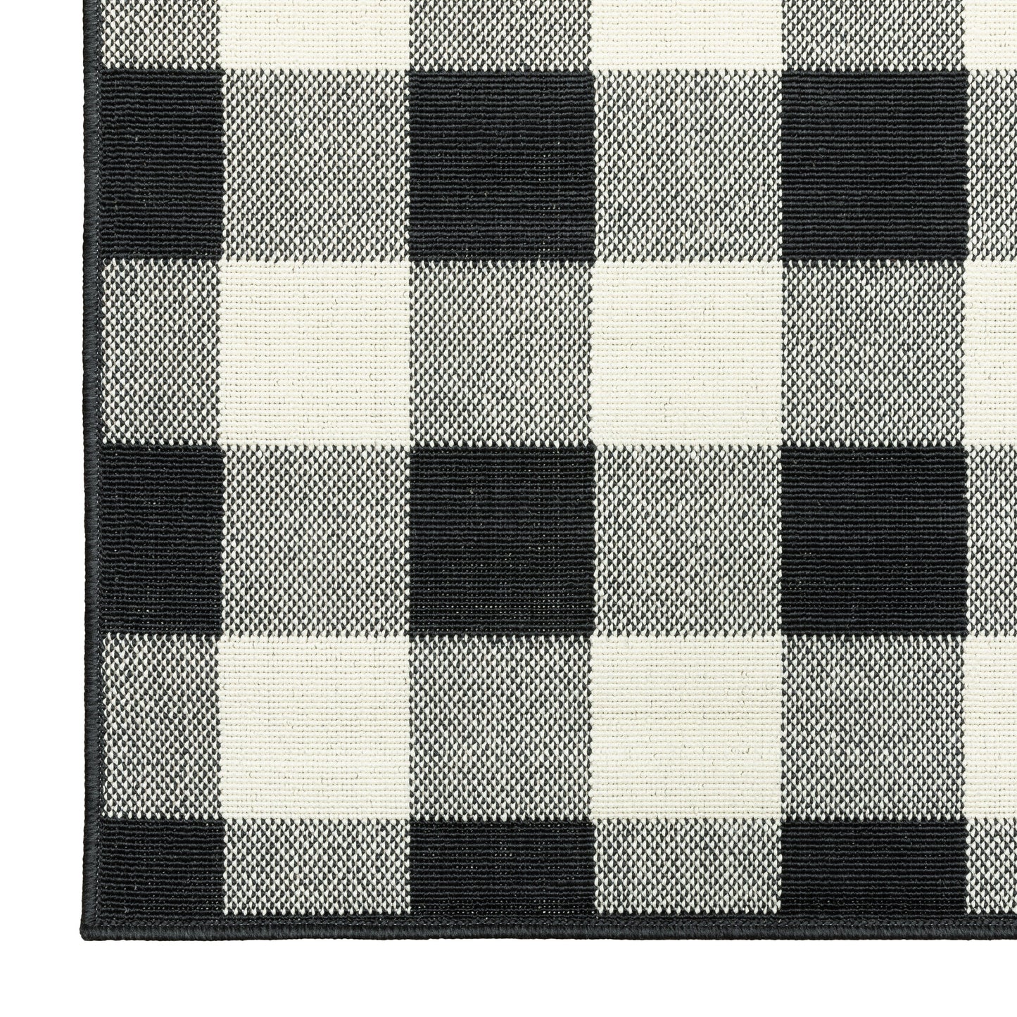 Tapis d'intérieur/extérieur à carreaux vichy de Vista Home Malta