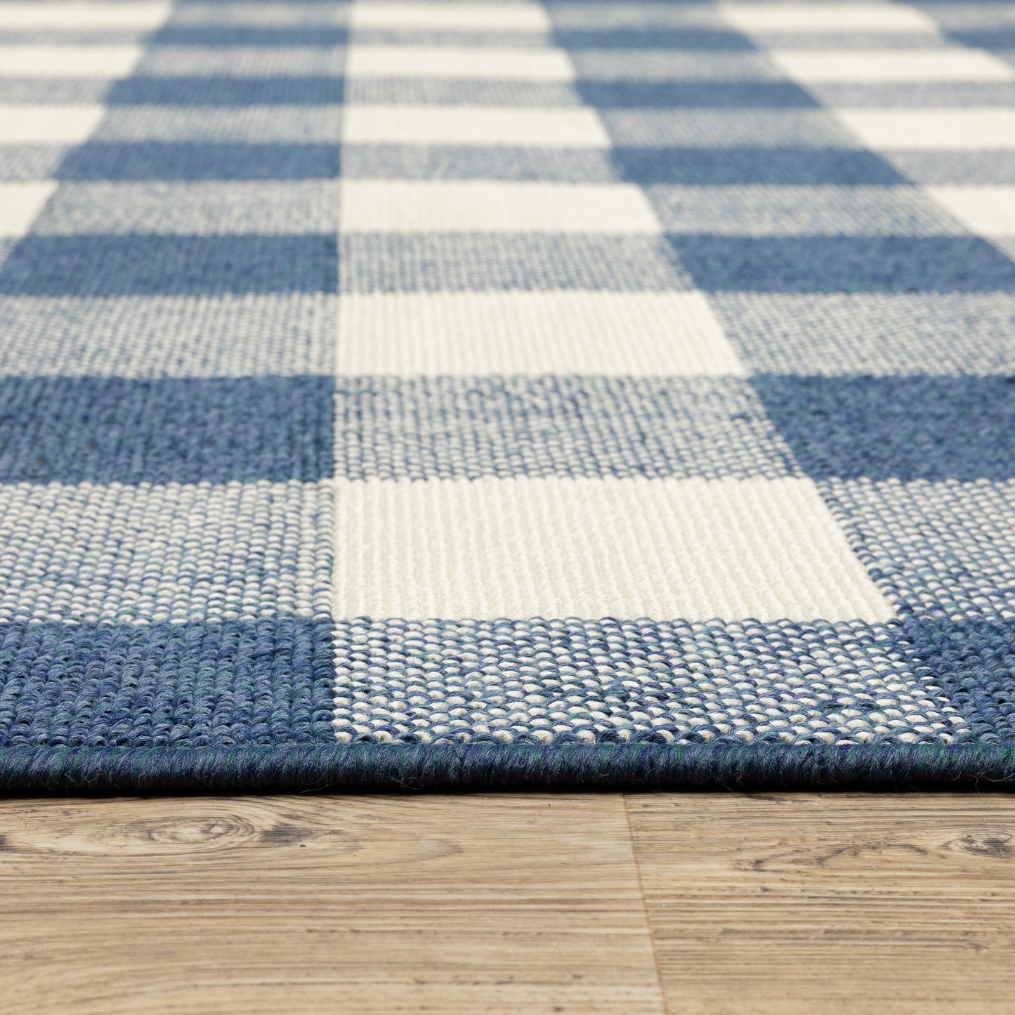 Tapis d'intérieur/extérieur à carreaux vichy de Vista Home Malta