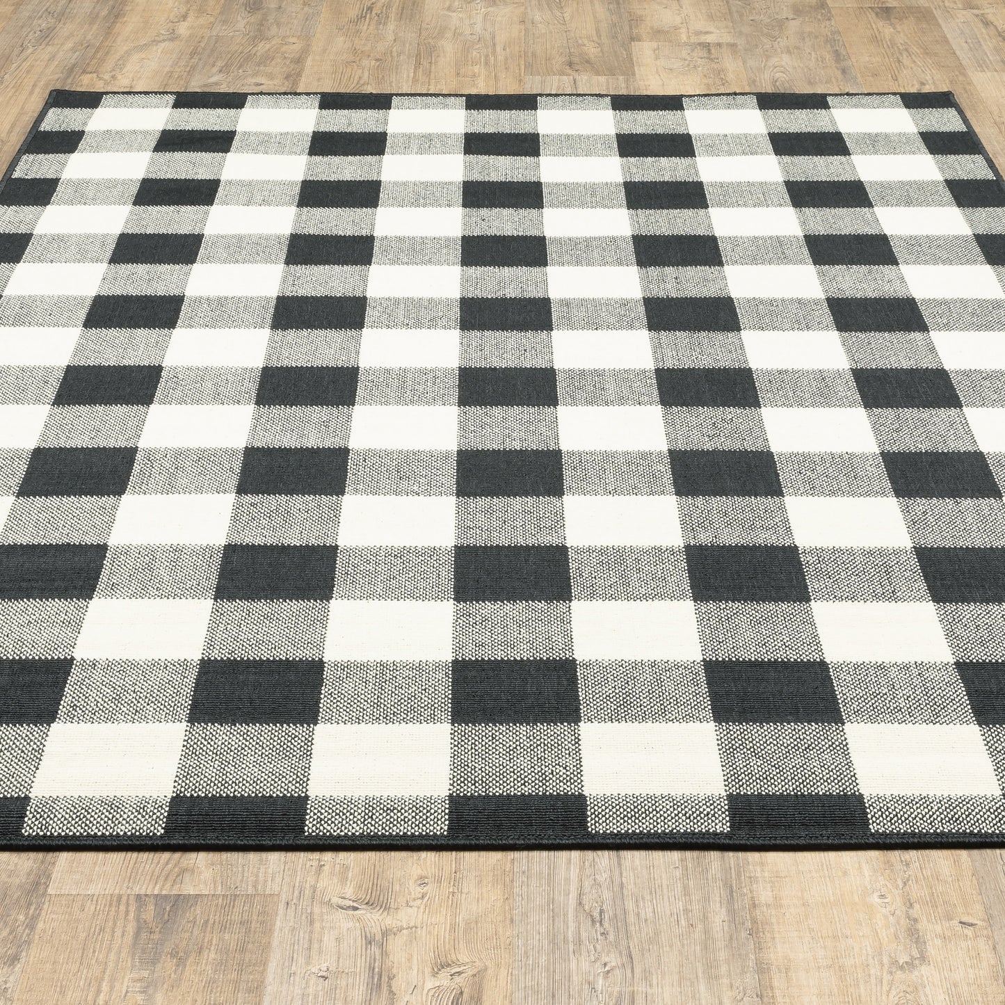 Tapis d'intérieur/extérieur à carreaux vichy de Vista Home Malta