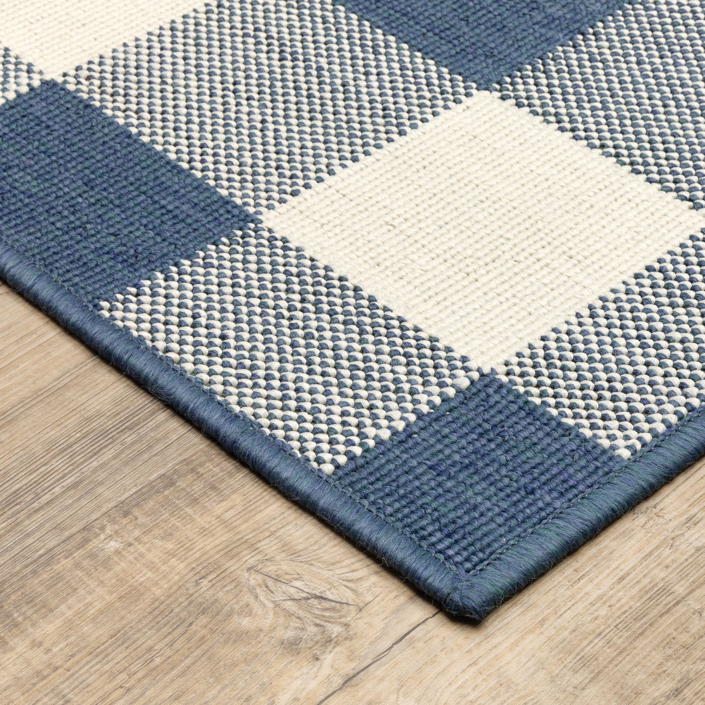 Tapis d'intérieur/extérieur à carreaux vichy de Vista Home Malta
