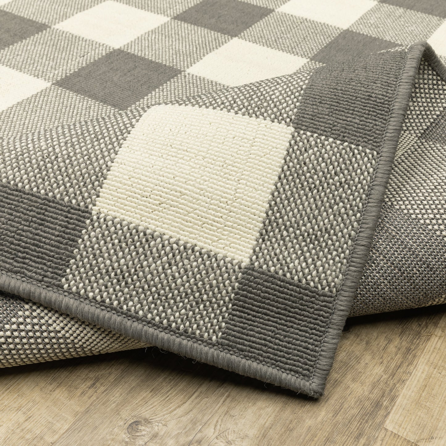 Tapis d'intérieur/extérieur à carreaux vichy de Vista Home Malta