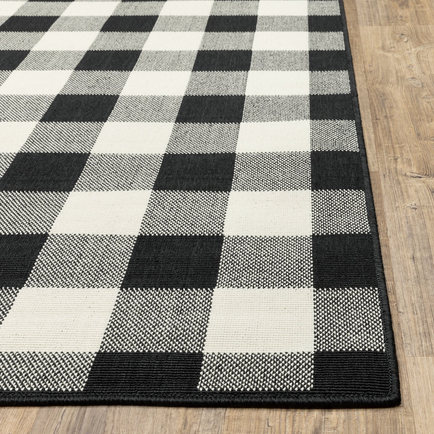 Tapis d'intérieur/extérieur à carreaux vichy de Vista Home Malta