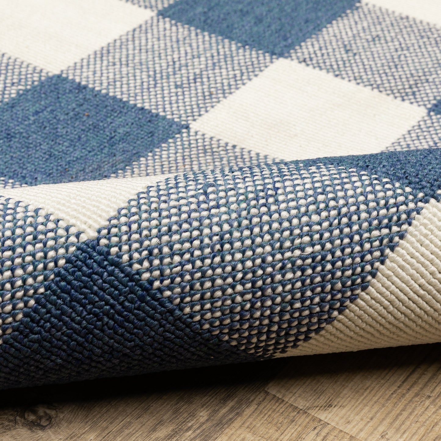 Tapis d'intérieur/extérieur à carreaux vichy de Vista Home Malta