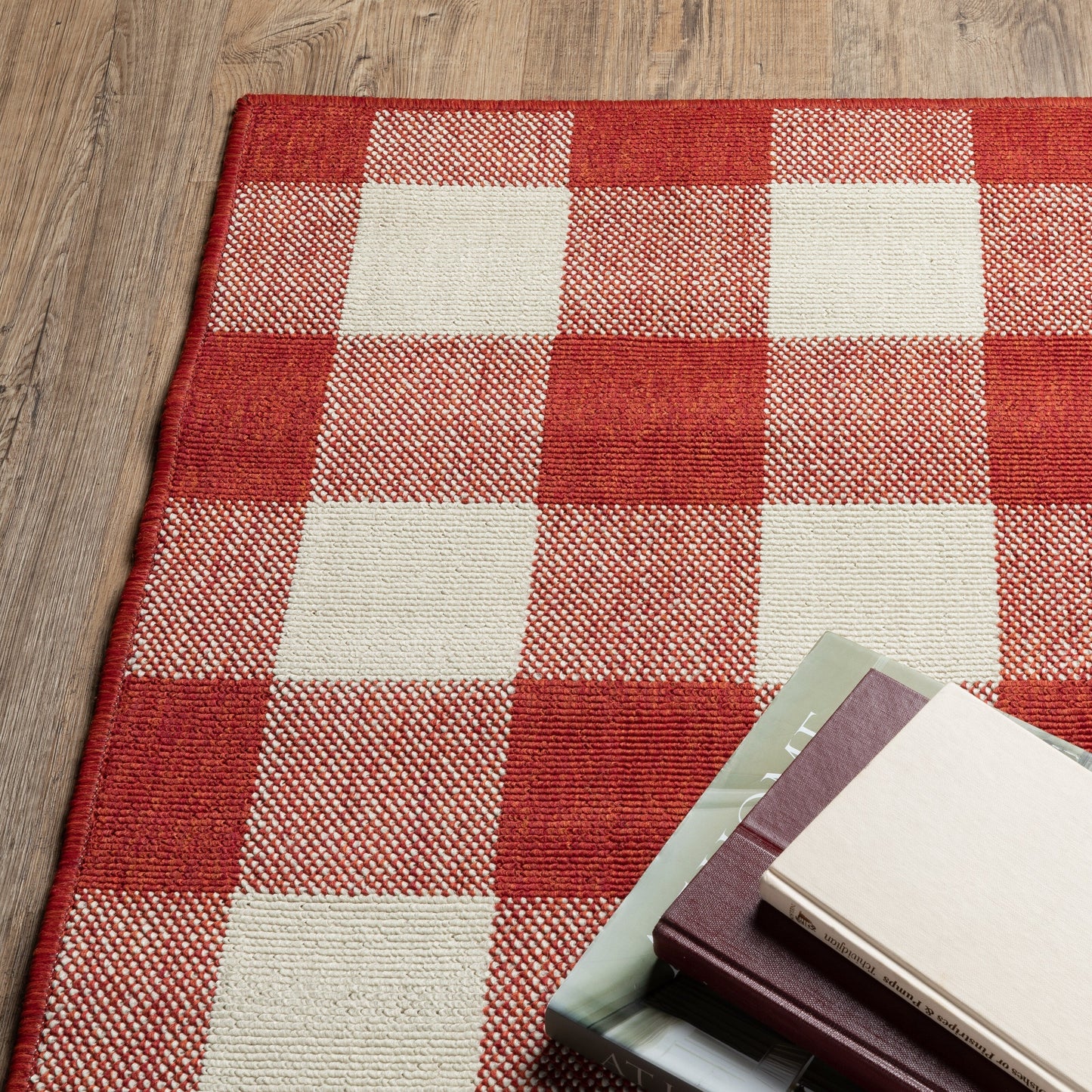 Tapis d'intérieur/extérieur à carreaux vichy de Vista Home Malta