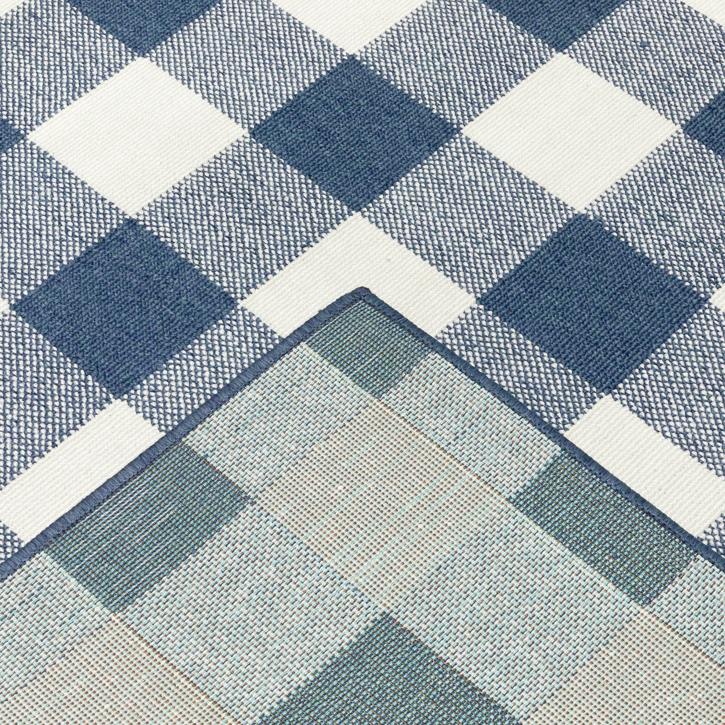 Tapis d'intérieur/extérieur à carreaux vichy de Vista Home Malta