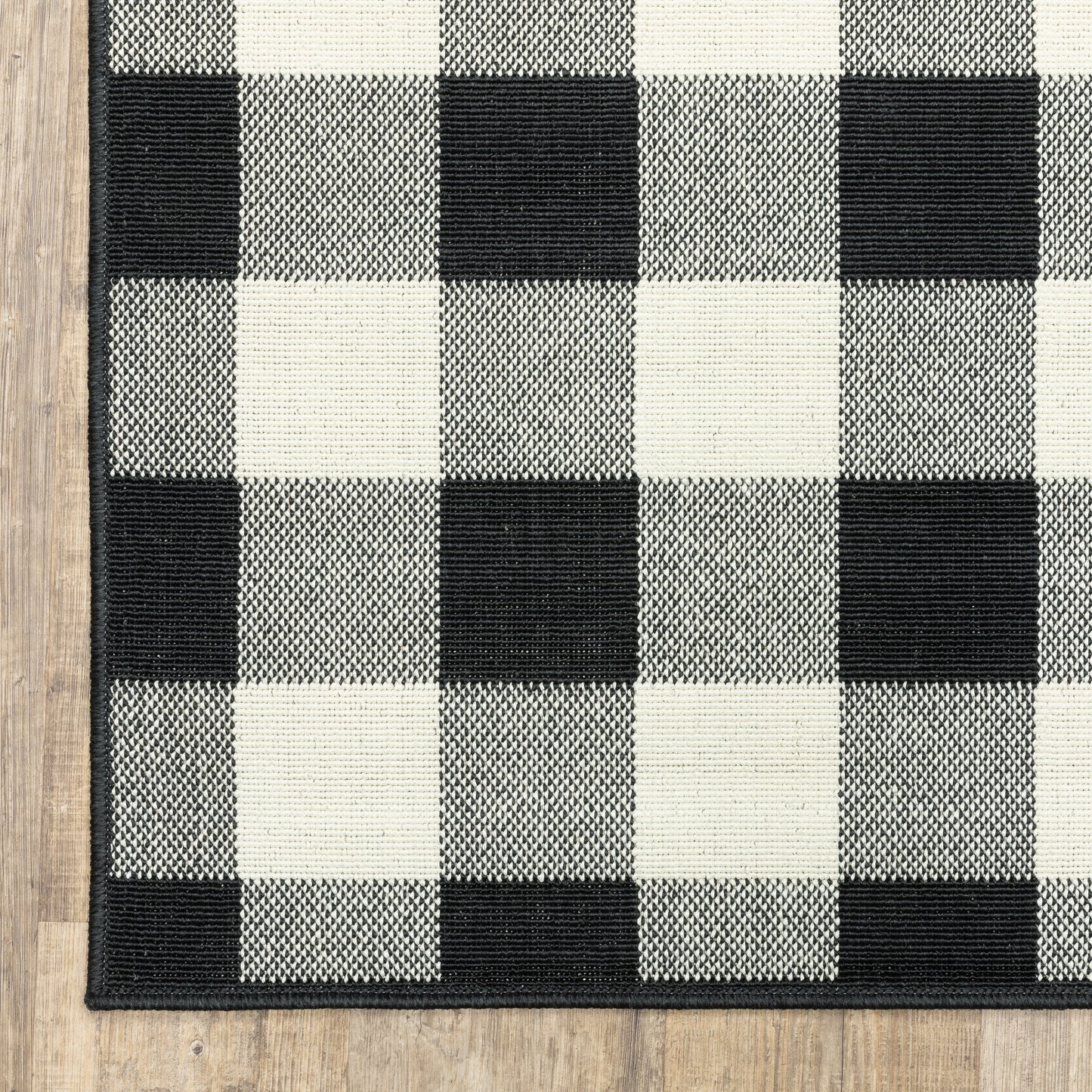 Tapis d'intérieur/extérieur à carreaux vichy de Vista Home Malta