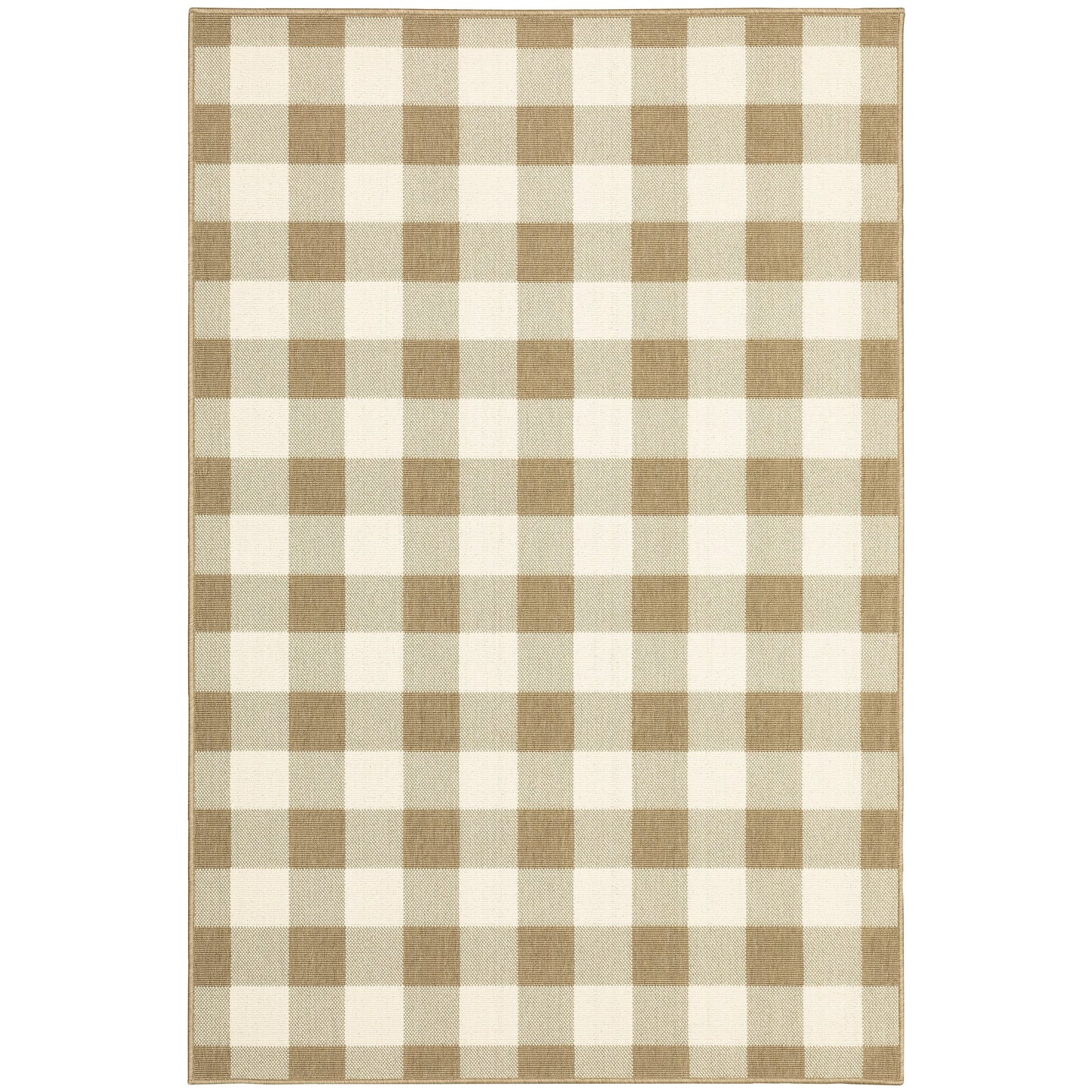 Tapis d'intérieur/extérieur à carreaux vichy de Vista Home Malta