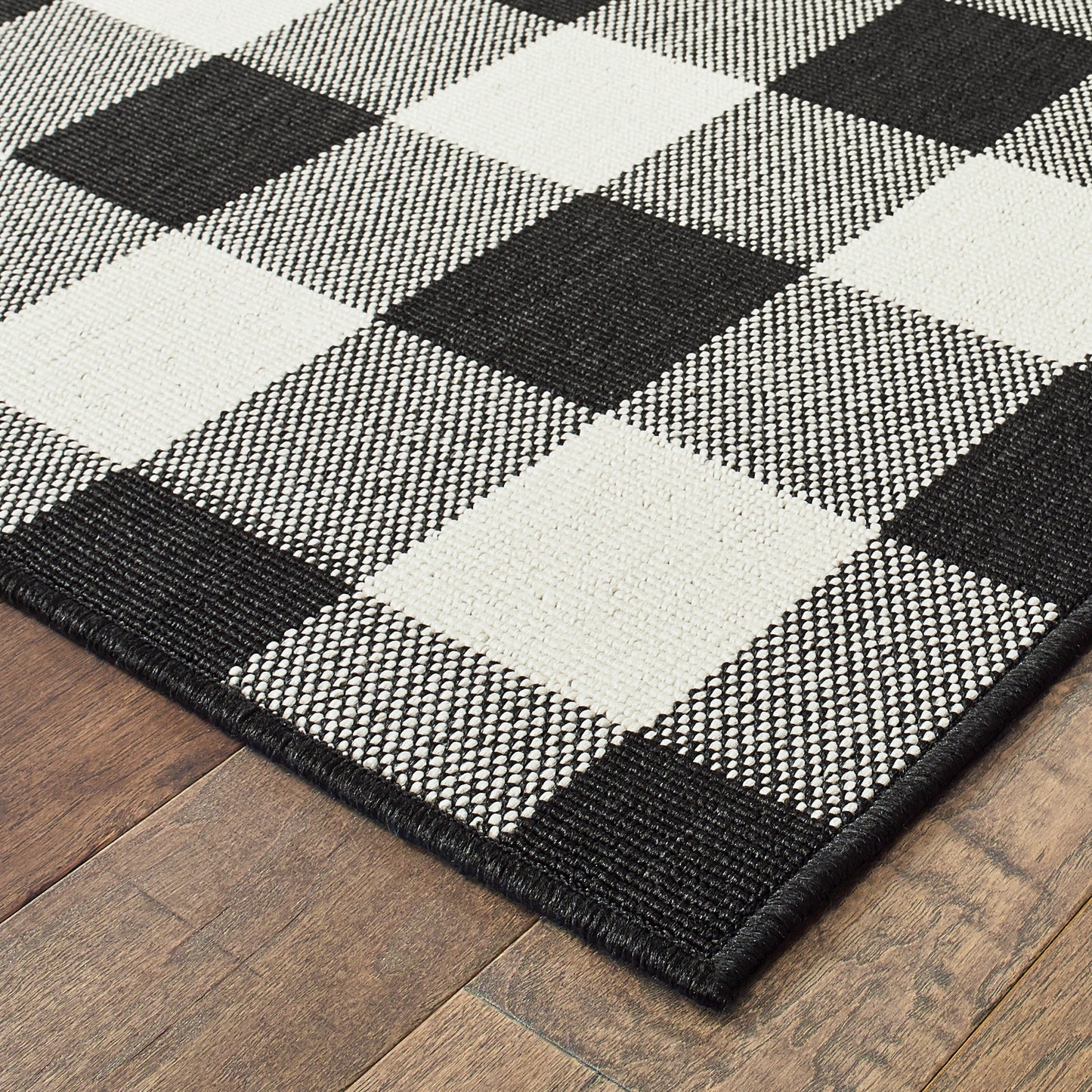 Tapis d'intérieur/extérieur à carreaux vichy de Vista Home Malta