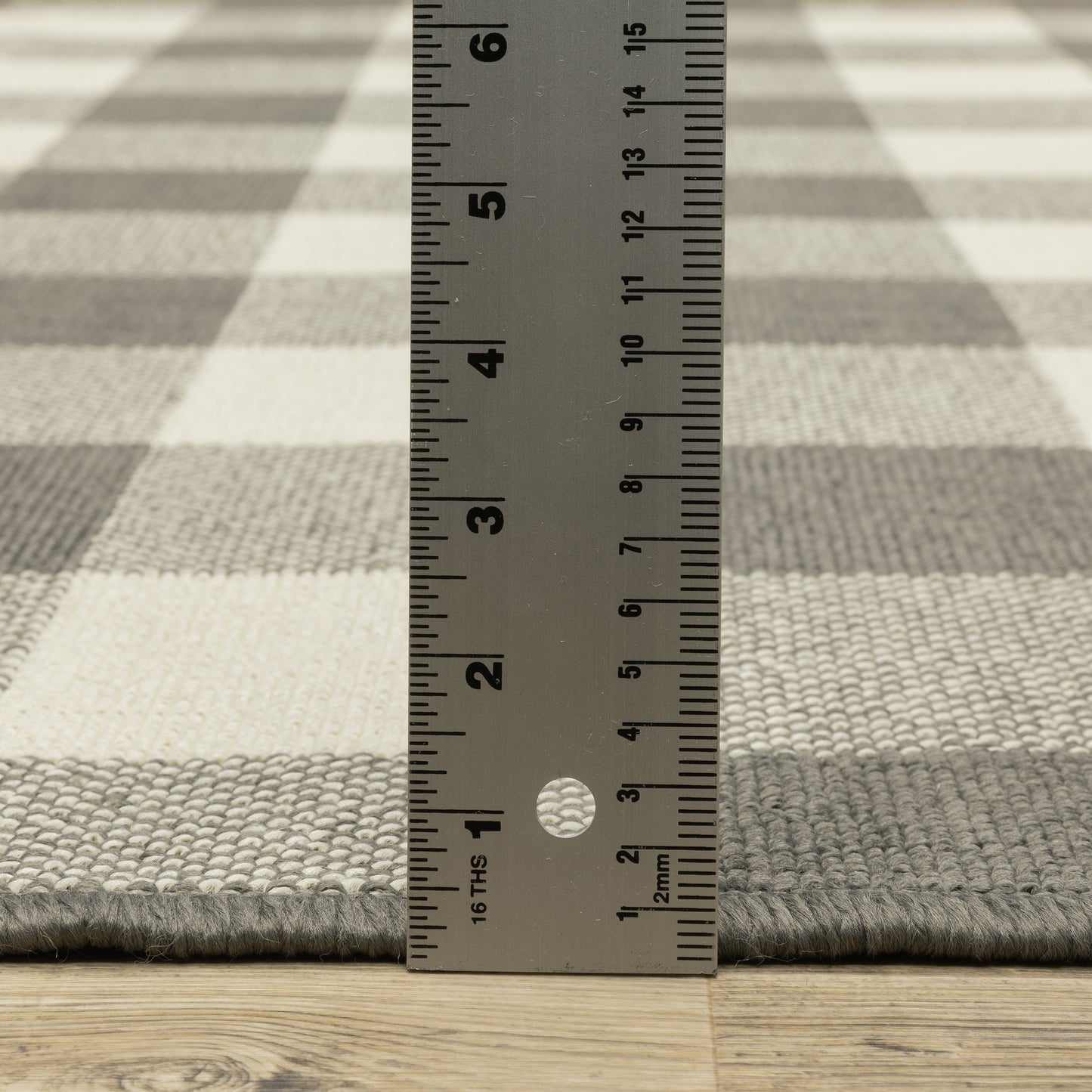 Tapis d'intérieur/extérieur à carreaux vichy de Vista Home Malta