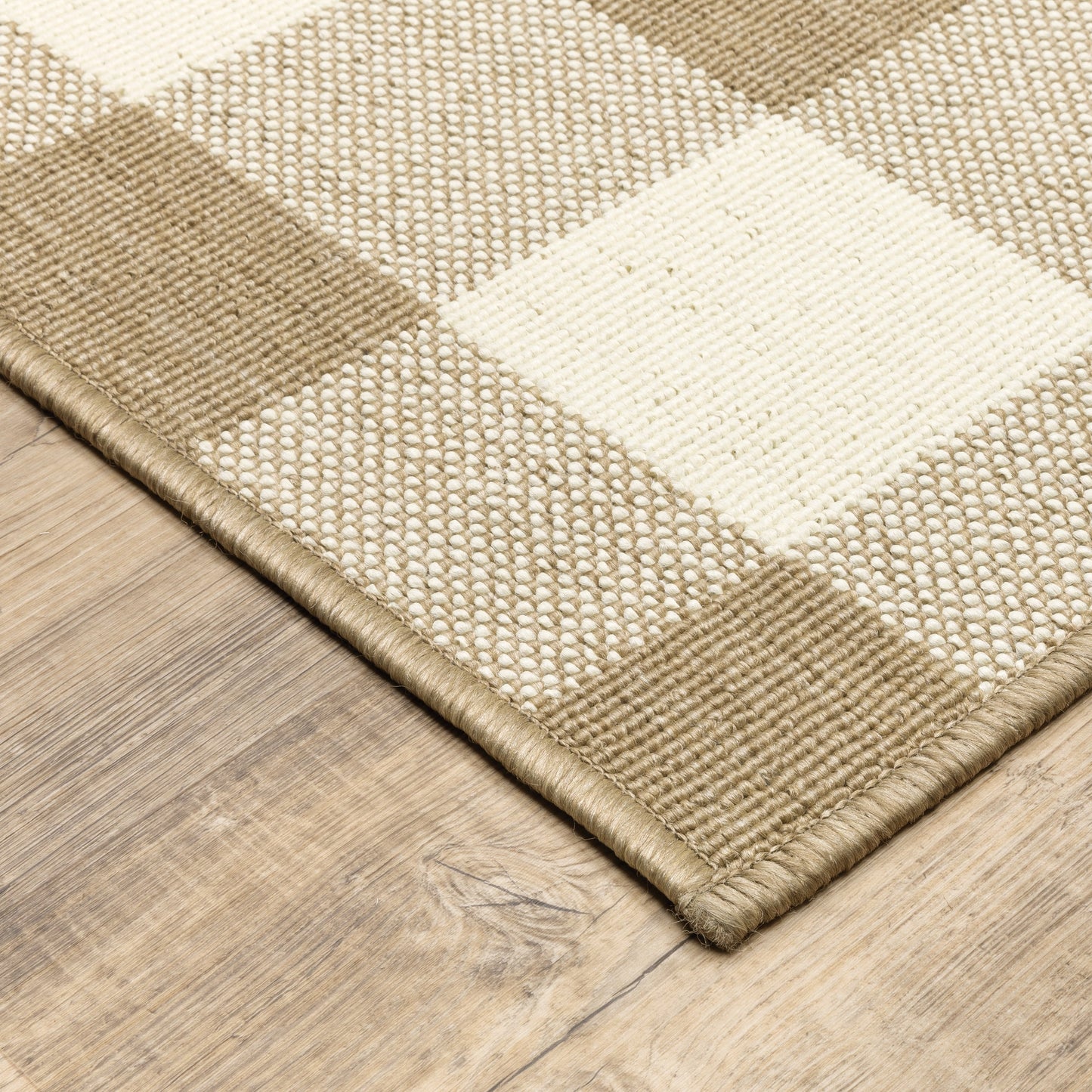 Tapis d'intérieur/extérieur à carreaux vichy de Vista Home Malta