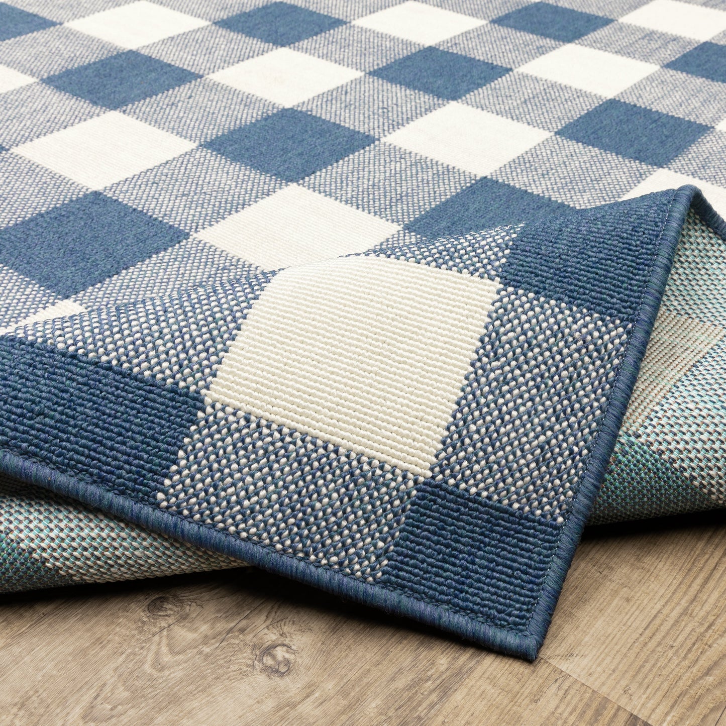 Tapis d'intérieur/extérieur à carreaux vichy de Vista Home Malta