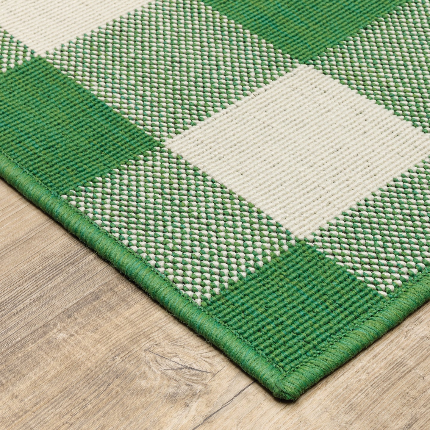 Tapis d'intérieur/extérieur à carreaux vichy de Vista Home Malta