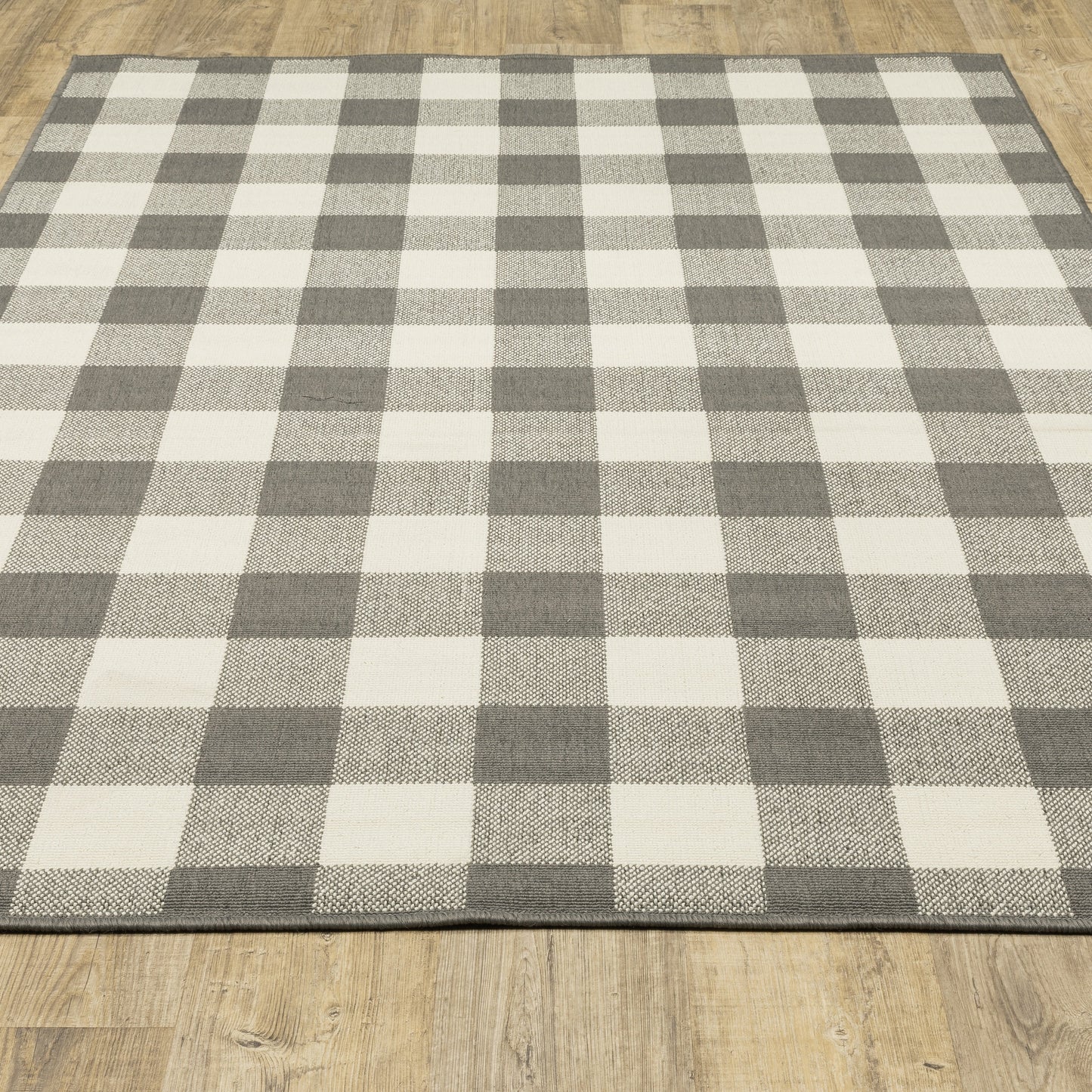 Tapis d'intérieur/extérieur à carreaux vichy de Vista Home Malta