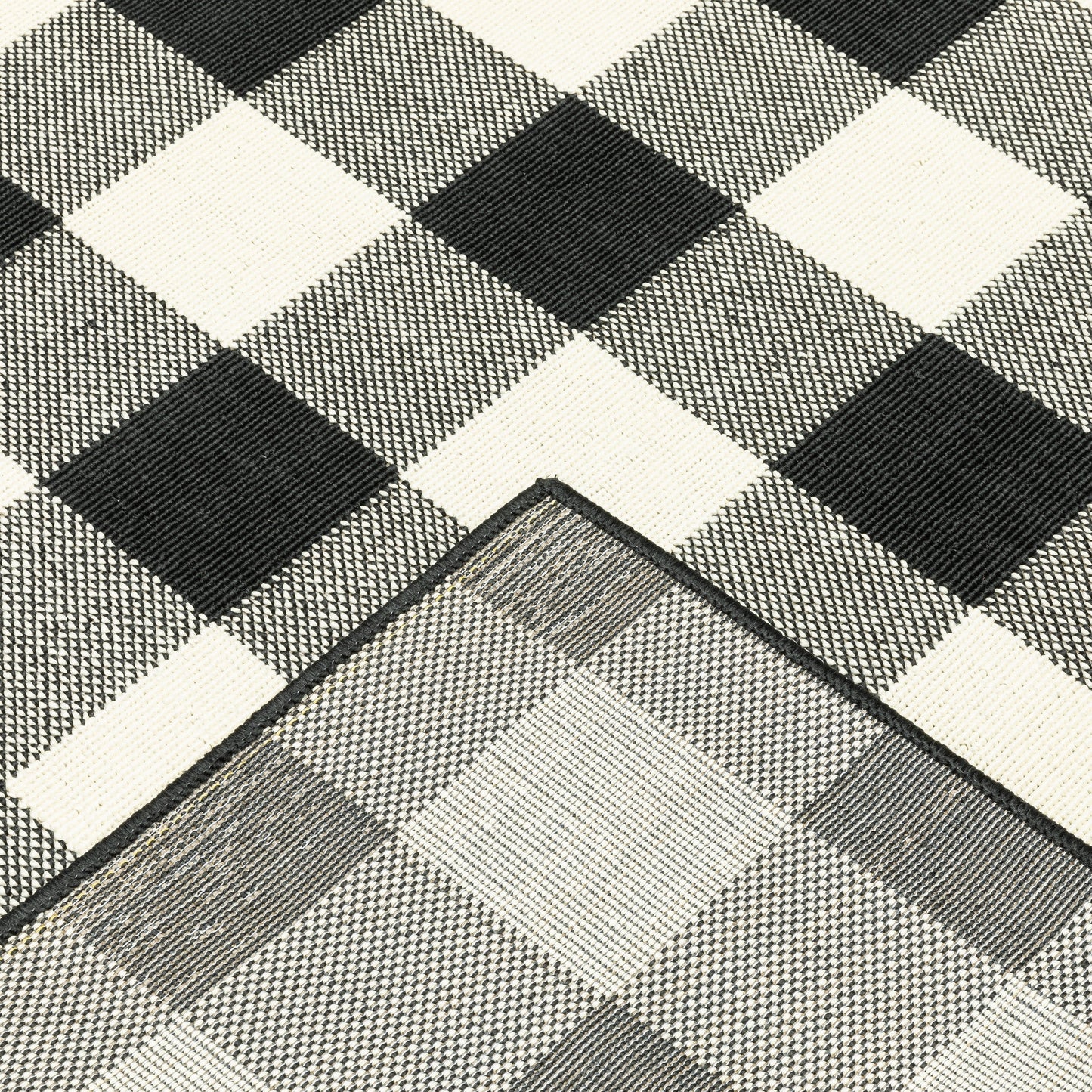 Tapis d'intérieur/extérieur à carreaux vichy de Vista Home Malta