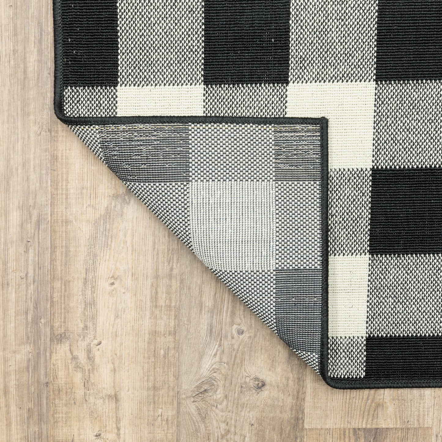Tapis d'intérieur/extérieur à carreaux vichy de Vista Home Malta