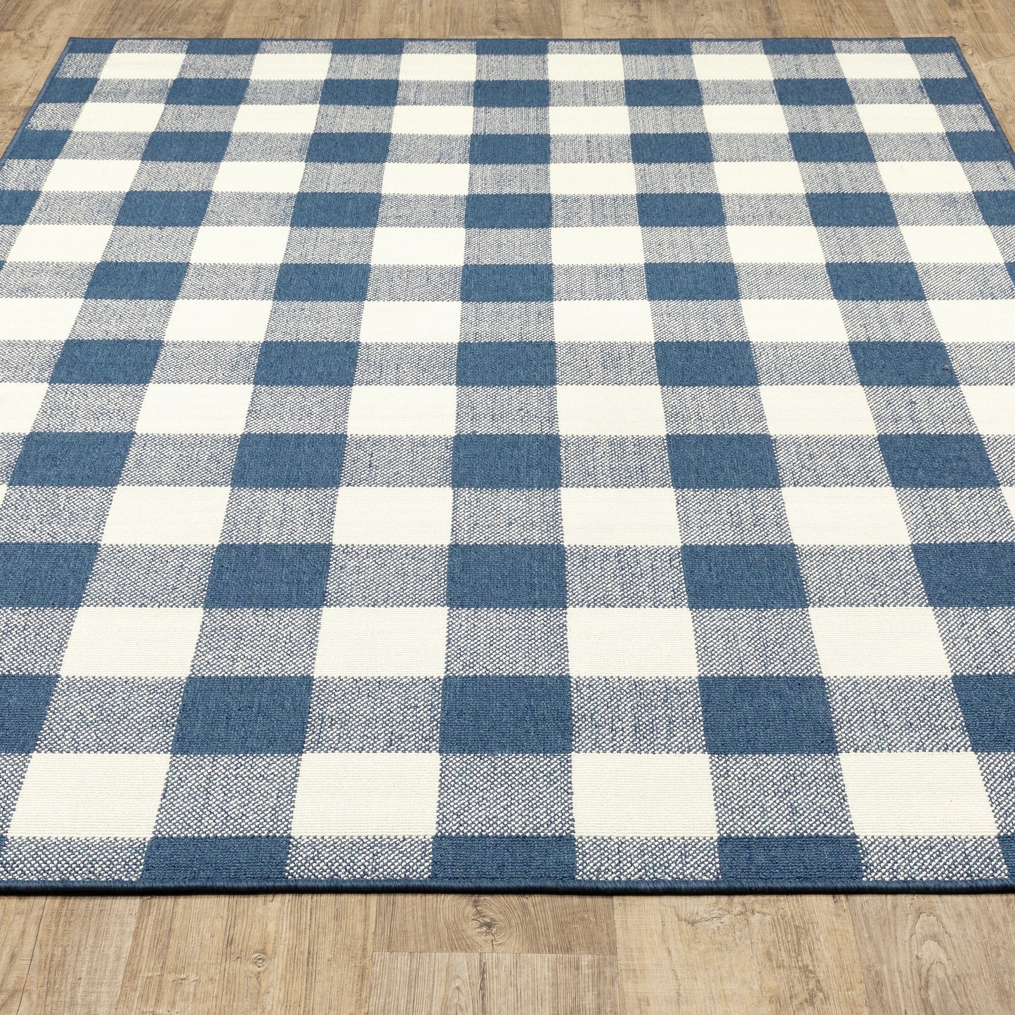 Tapis d'intérieur/extérieur à carreaux vichy de Vista Home Malta