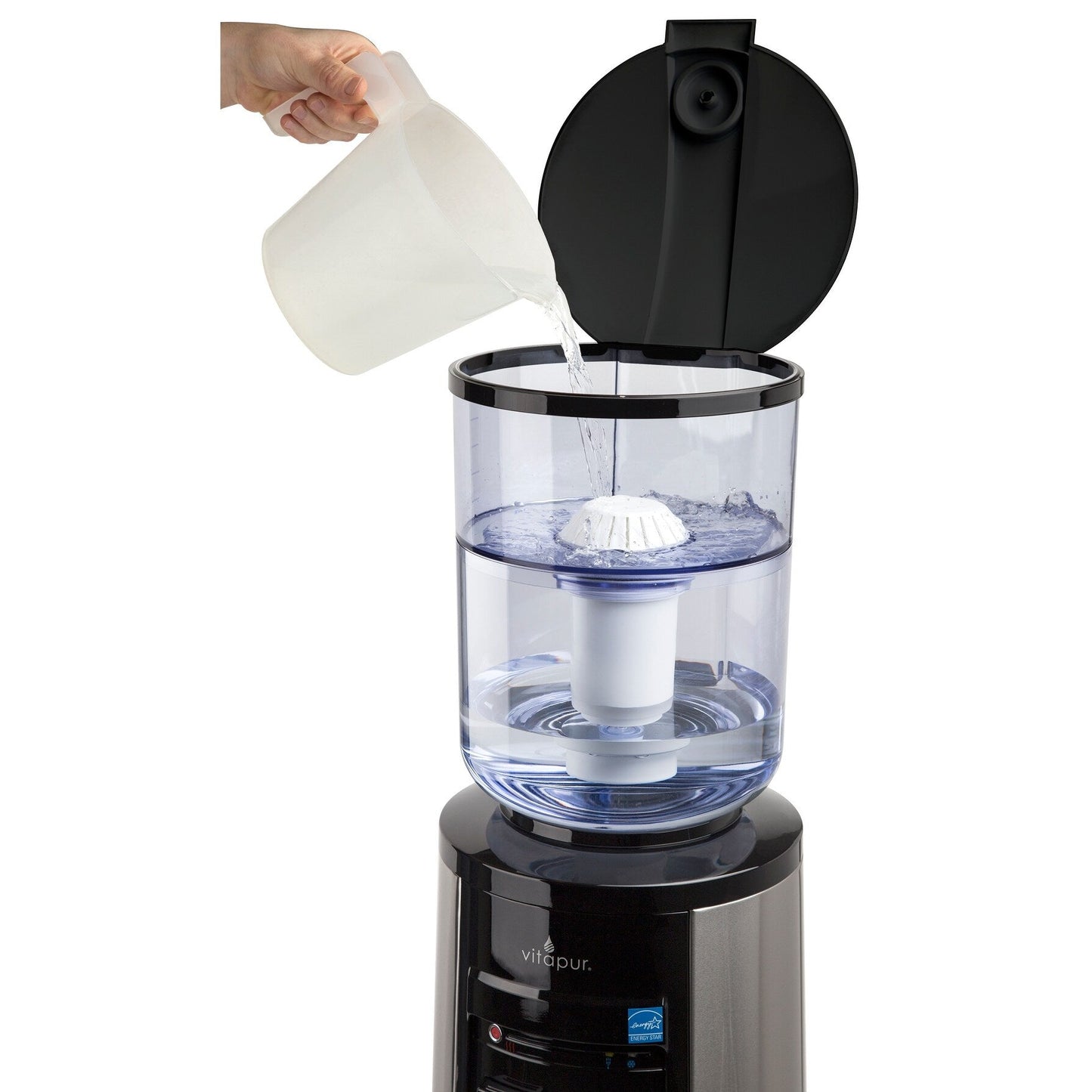 Système de filtration d'eau Vitapur pour distributeurs d'eau à chargement par le haut