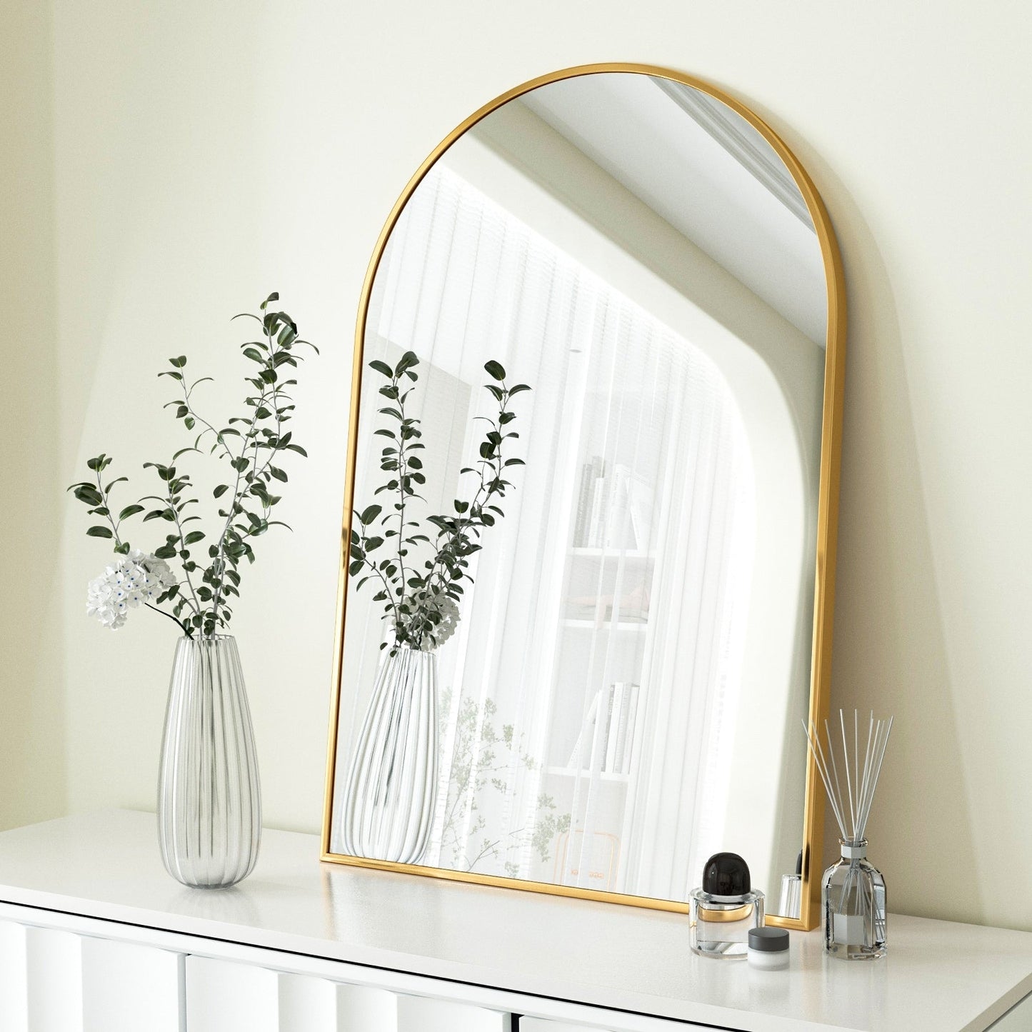 Miroir de salle de bain mural YVANLA Arch