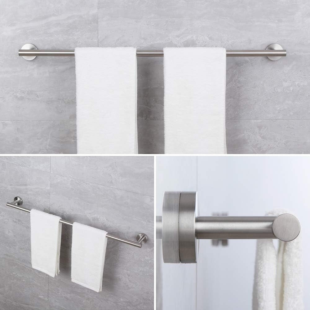 Porte-serviettes mural en acier inoxydable 304