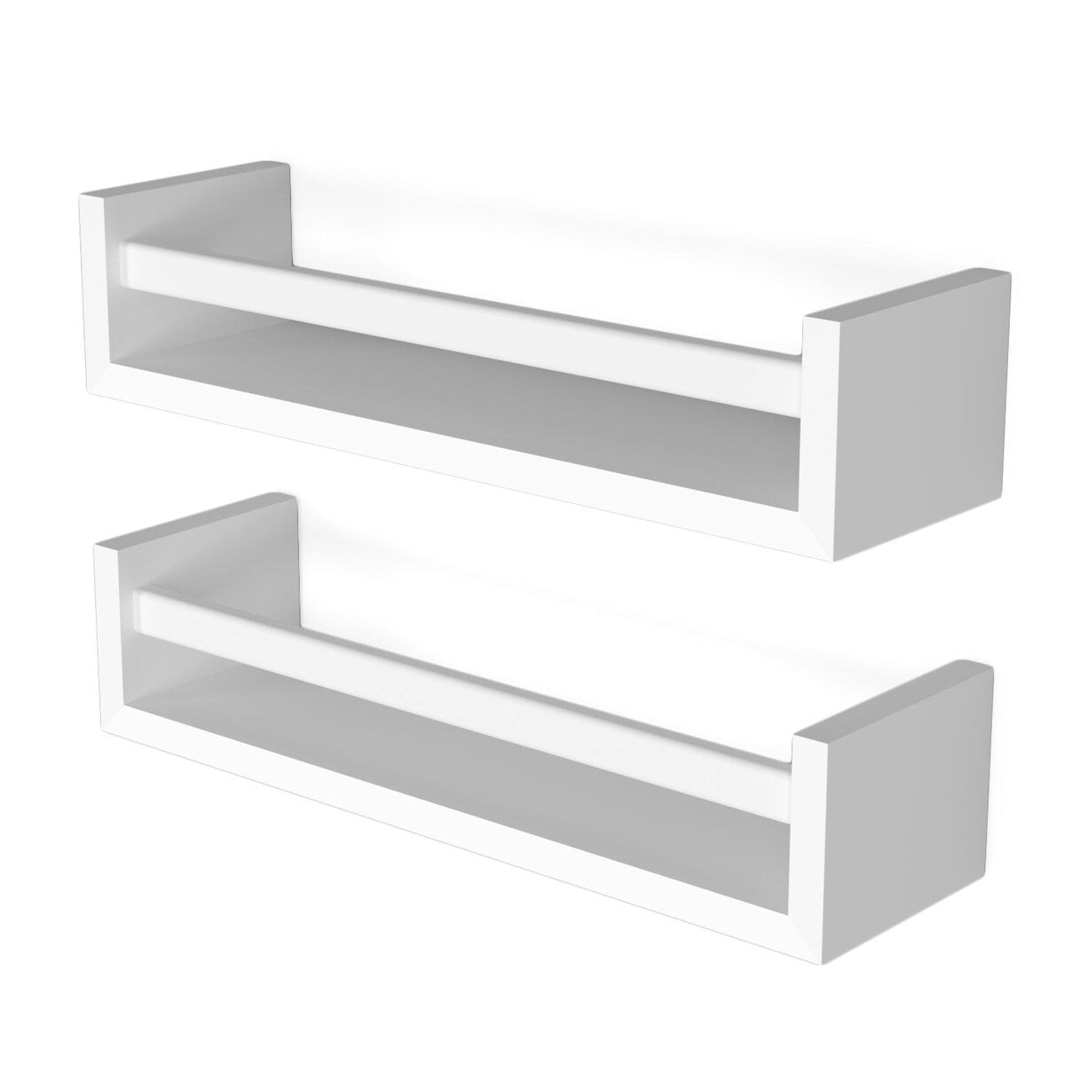 Étagères murales pour enfants Wallniture Elba, rangement pour chambre d'enfant, organisateur de jouets, bibliothèque en bois, lot de 2 - N/A