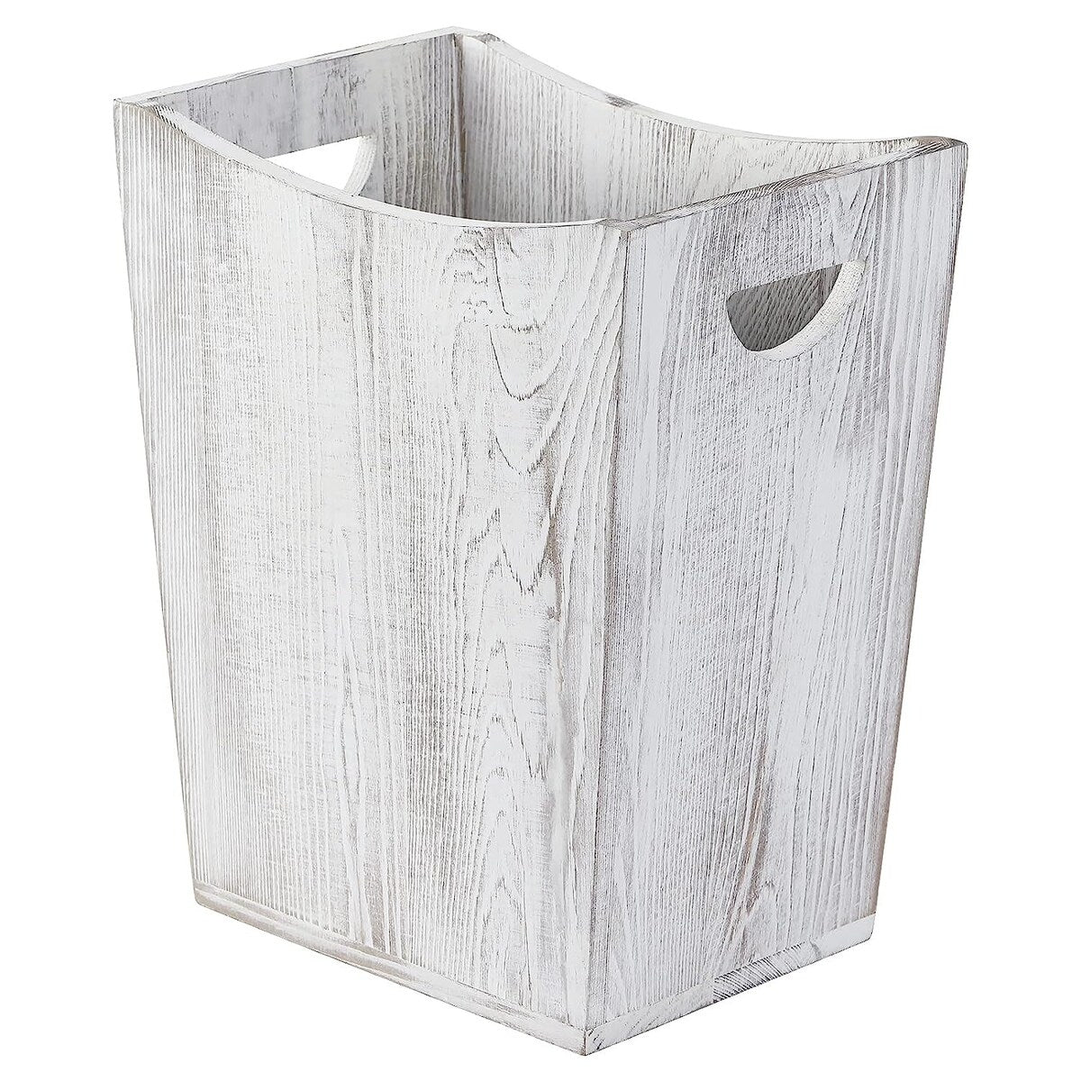 Poubelle en bois, corbeille à papier de style ferme rustique