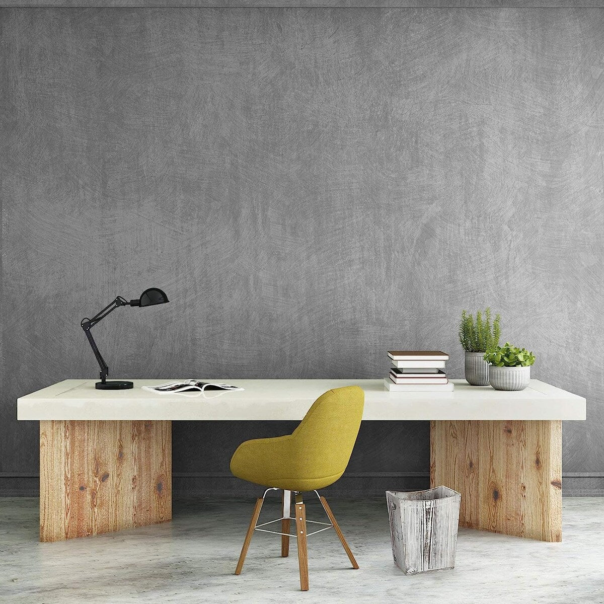 Poubelle en bois, corbeille à papier de style ferme rustique