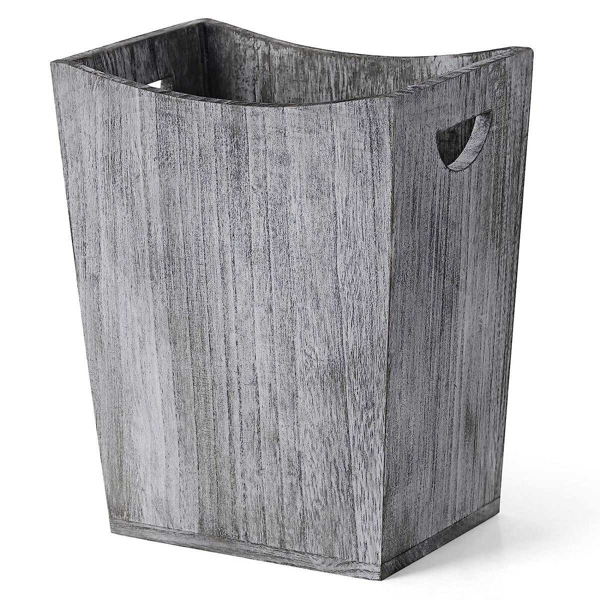 Poubelle en bois, corbeille à papier de style ferme rustique