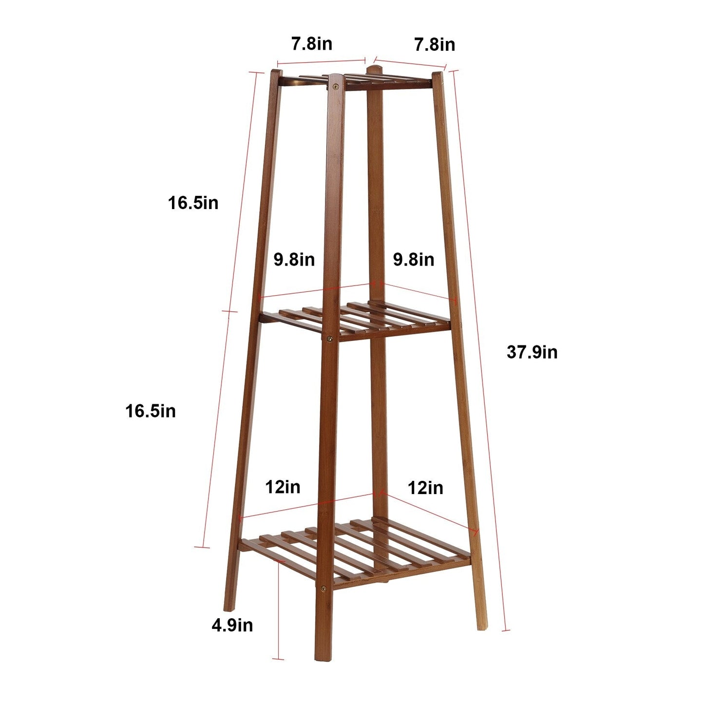 Support de fleurs en bois, cadre pour plantes, étagère à pots à plusieurs niveaux pour balcon