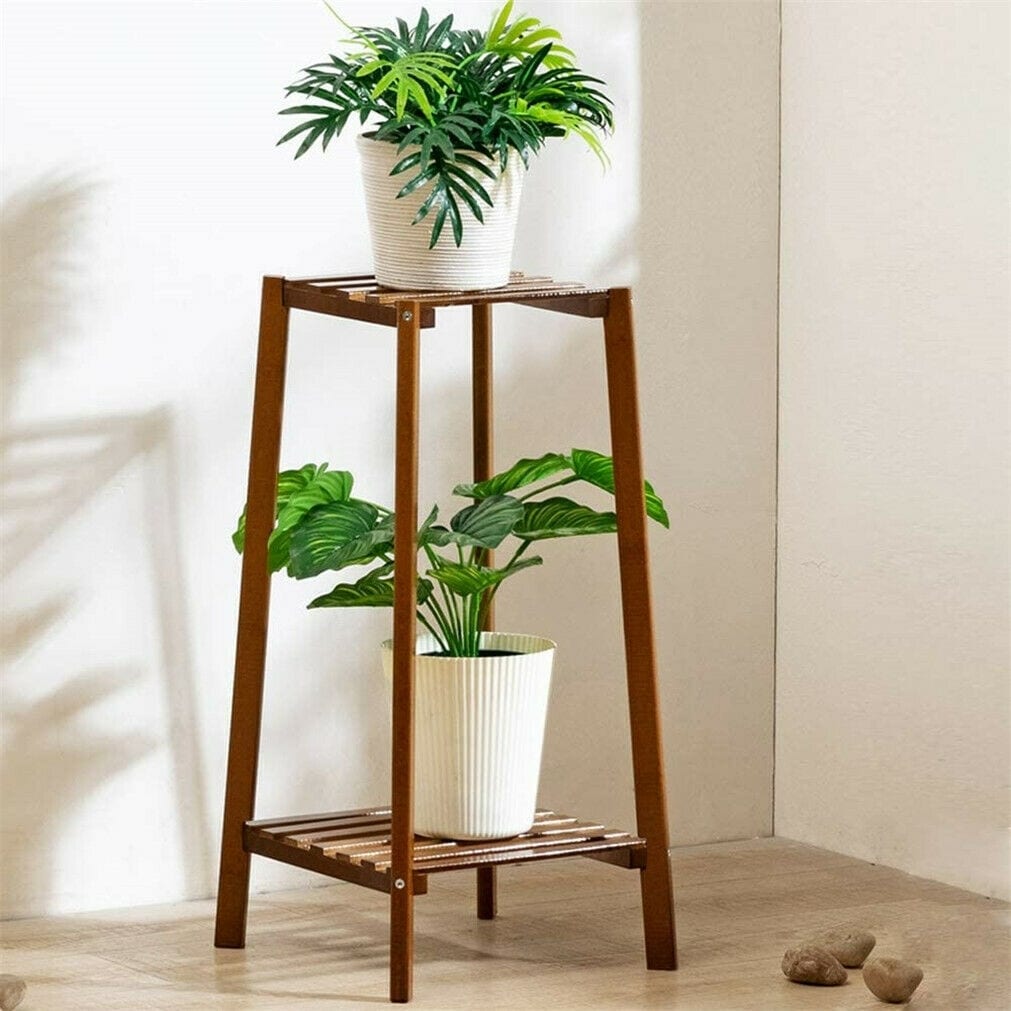 Support de fleurs en bois, cadre pour plantes, étagère à pots à plusieurs niveaux pour balcon