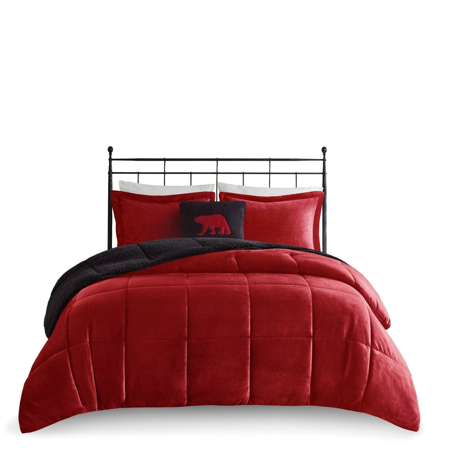Parure de couette Woolrich Alton en duvet synthétique et sherpa